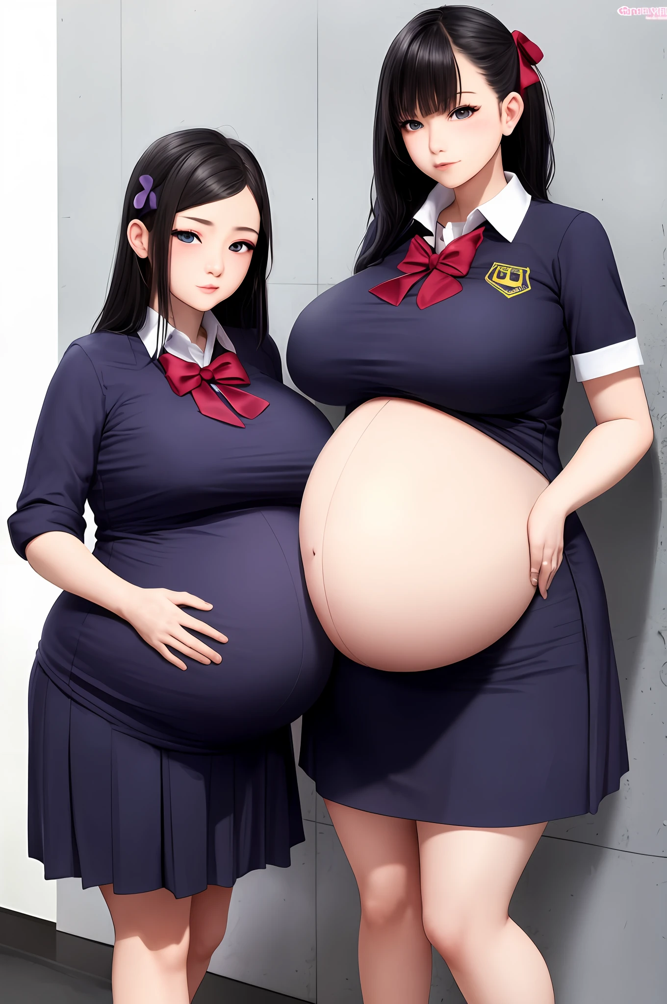 Hair Bow, black hair,Big Baby Bump pregnant, school uniform, Big boobs, nipple, cum,16 years girl, Big pregnant Belly, Big Pregnant girl, Largest Belly of Pregnant, Huge 9 months Pregnancy Pregnancy Belly, purple eyes, Hugest pregnancy belly