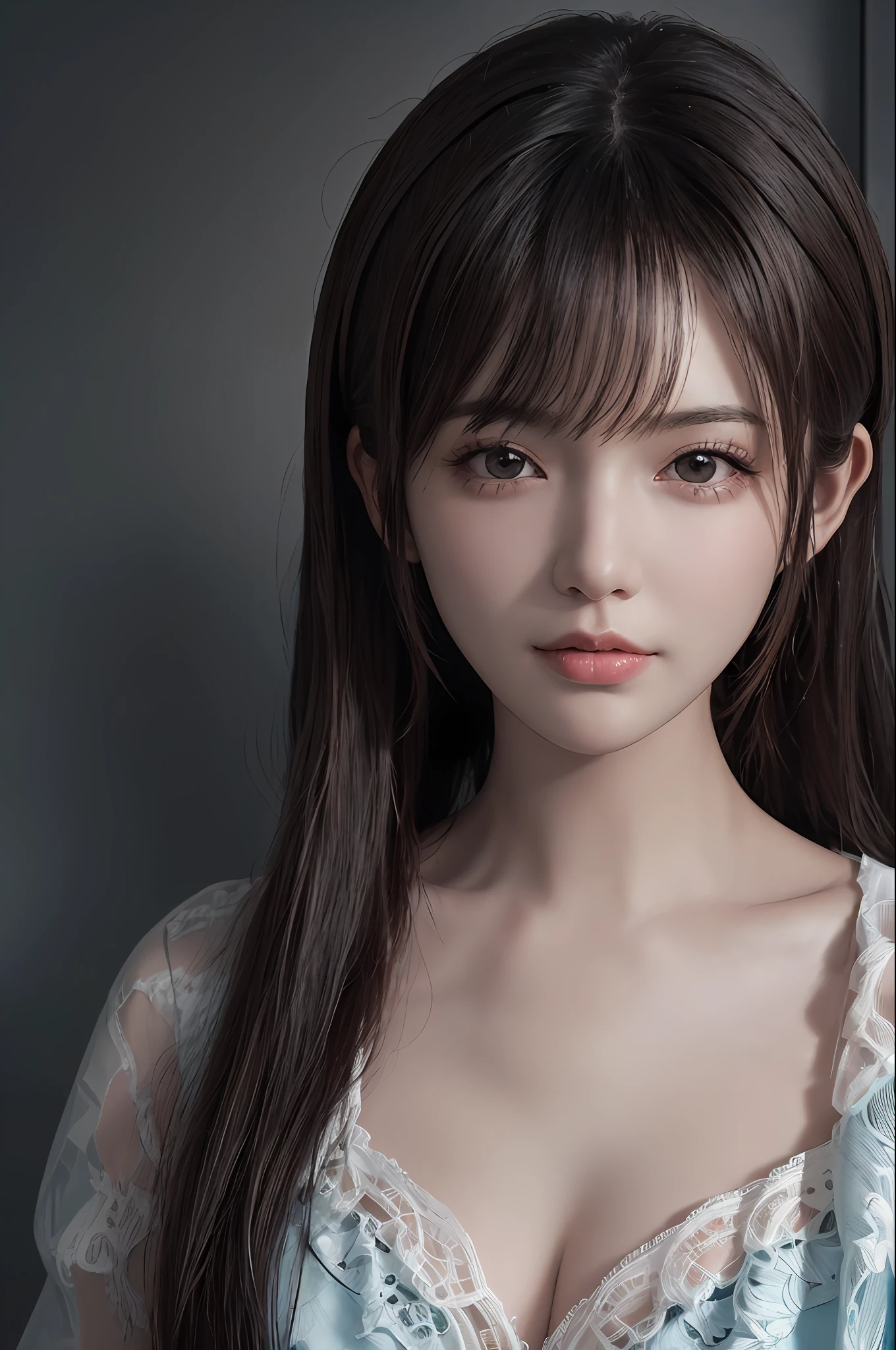 (masuter piece:1.3)、(8K、Photorealsitic、Raw photography、top-quality: 1.4)、12year old、(A 12-year-old girl)、beautiful countenance、baby-face,(Lifelike face)、(A dark-haired、Long straight hair:1.3)、Beautiful hairstyle、realisticeyes、Beautiful details、(real looking skin)、Beautiful skins、absurderes、enticing、超A high resolution、A hyper-realistic、high-detail、the golden ratio