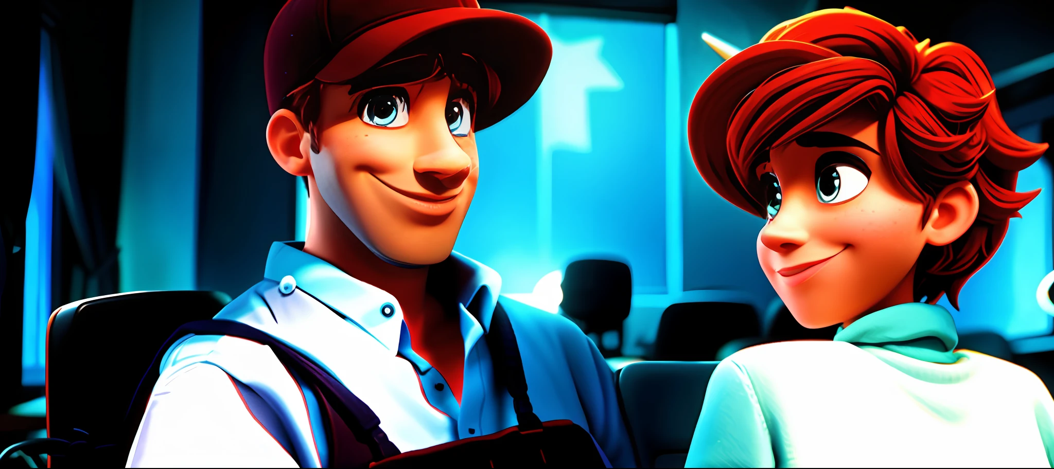 cartoonish style