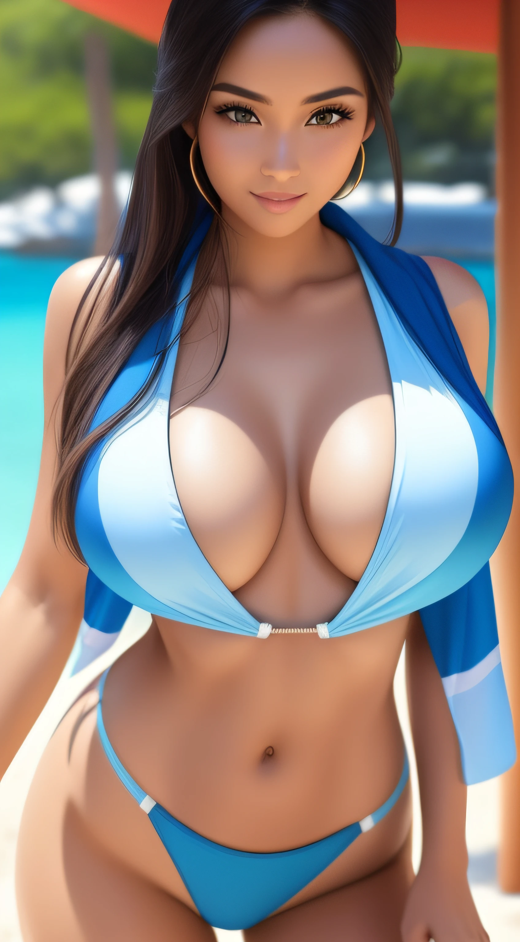 Beautiful woman in bikini swimsuit、