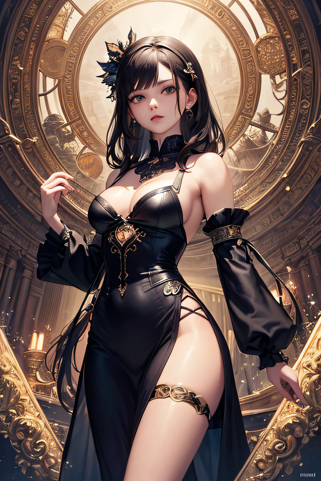 (masterpiece, top quality, best quality, official art, beautiful and aesthetic:1.2), (1girl:1.3), (fractal art:1.3),