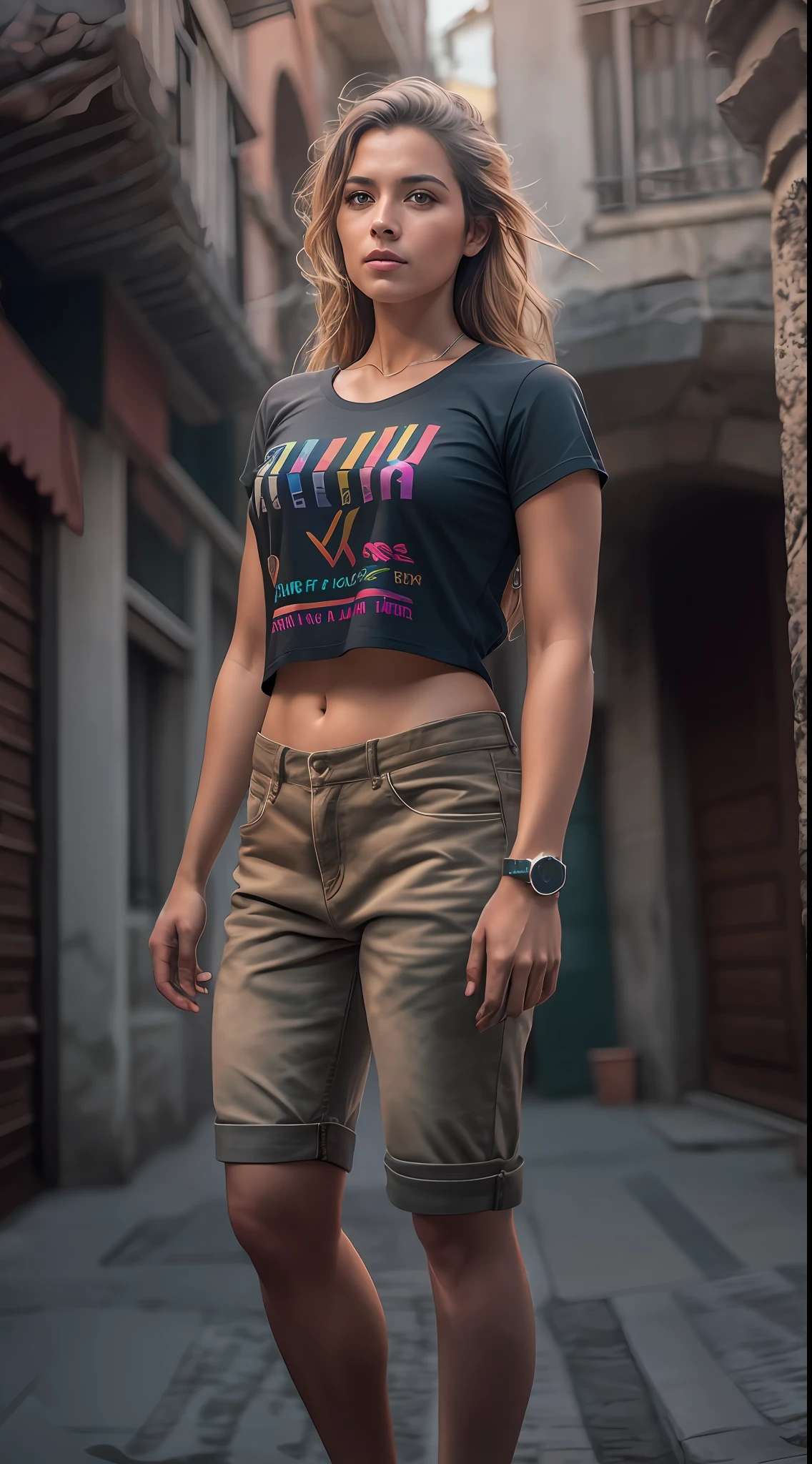 Beautiful Swedish university student, loira, ((magra)), corpo inteiro, em roupa t-shirt e shorts nylon, do lado de fora na rua, ((magro, pequeno)), fotorrealista, foto, obra-prima, realista, realismo, fotorrealismo, alto contraste, Photorealistic digital art trend on Artstation 8k HD high definition realistic detail, detalhada, textura da pele, hiperdetalhada, textura realista da pele, olhos perfeitos, olhos detalhados, armadura, melhor qualidade, ultra high-resolution, (fotorrealista: 1.4), alta resolução, detalhada, foto crua, sharp re, by Lee Jeffries Nikon D850 Film Stock Photography 4 Camera Kodak Portra 400 Lens F1.6 colors rich hyper realistic texture dramatic lighting unrealengine trend in artstation cinestill 800, RAW.