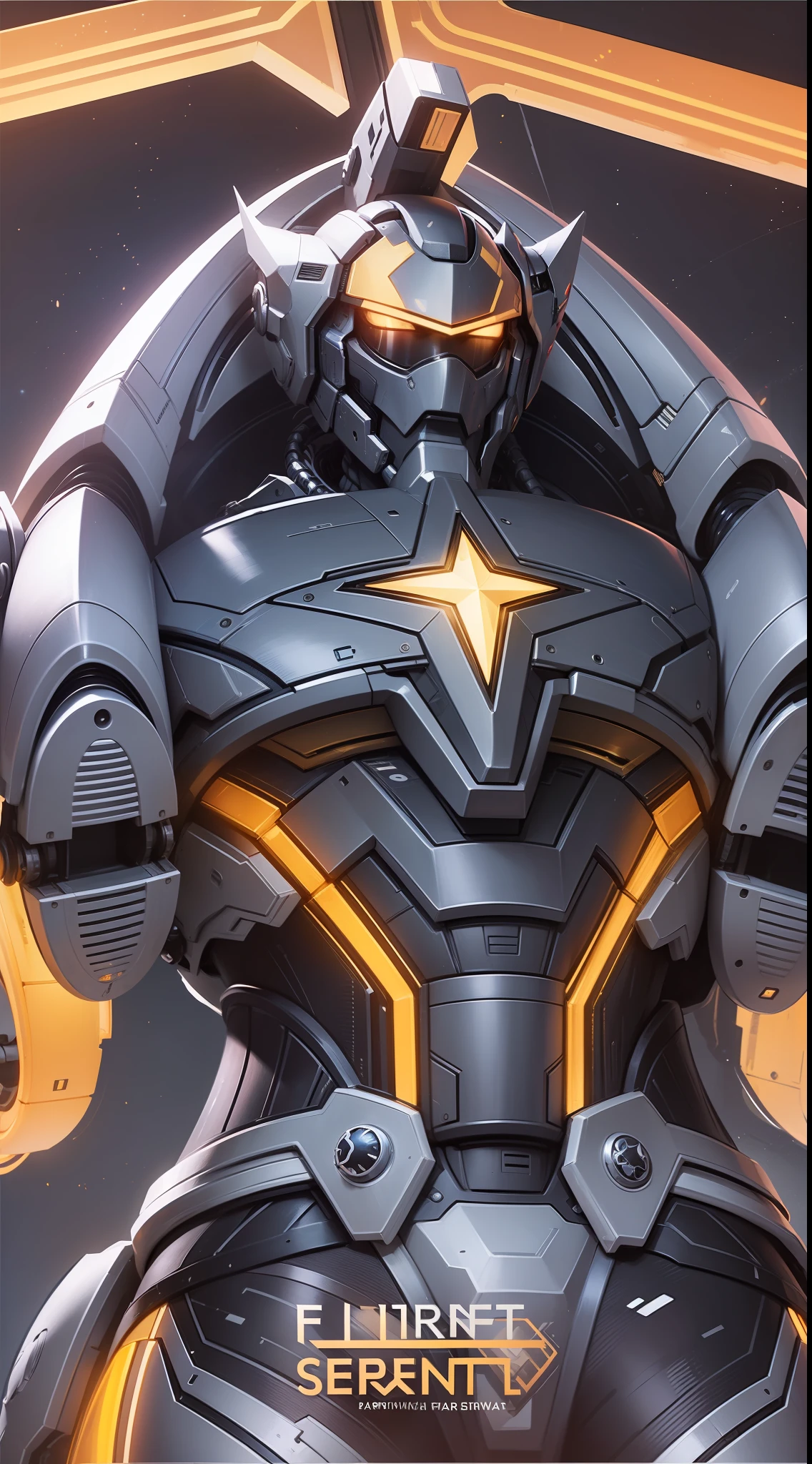Sentinel, futuristic Robot, star on chest, shining body, 8K quality, High resolution, super detail, realistic, Raw photo