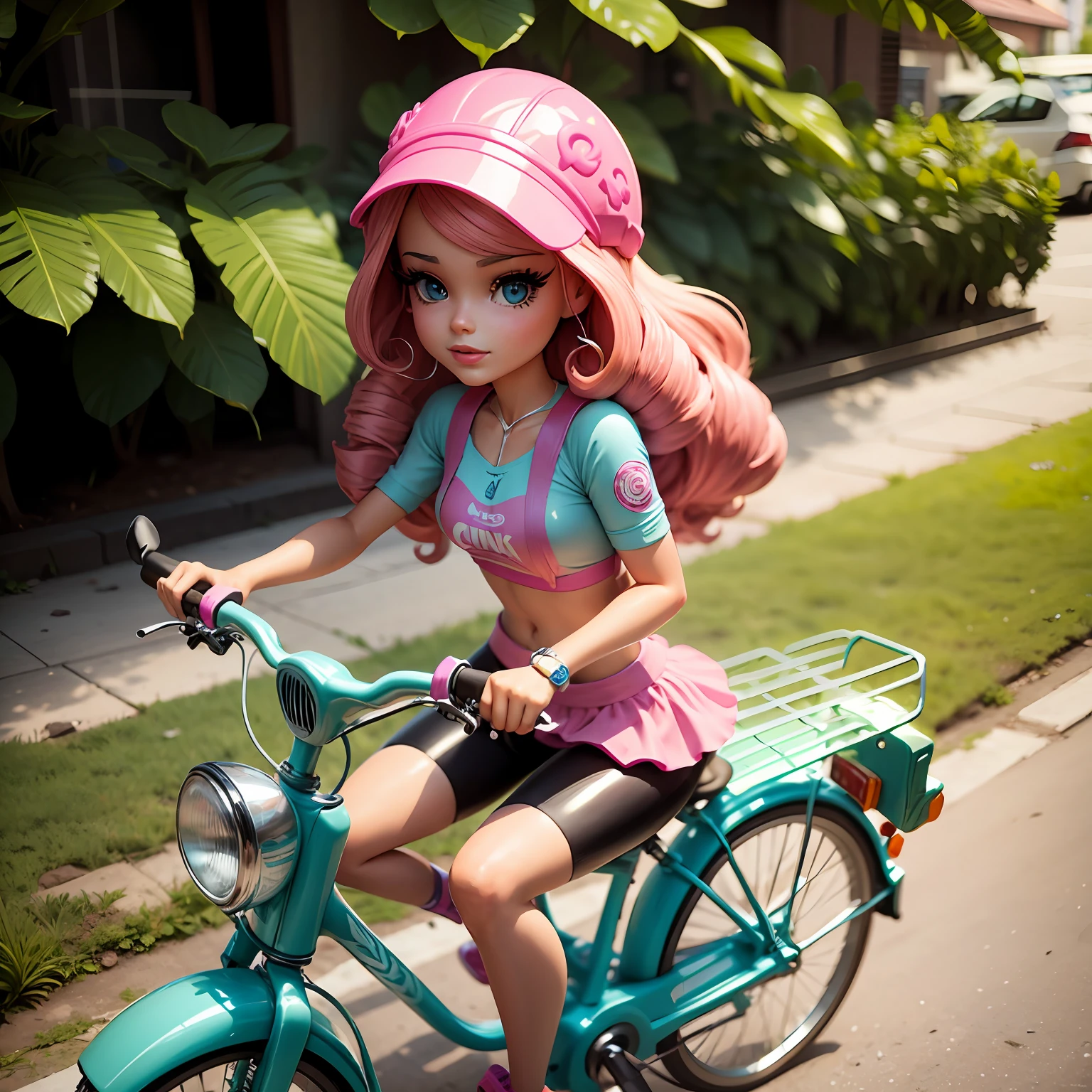 crie outras imagens da barbie em uma bicicleta --auto