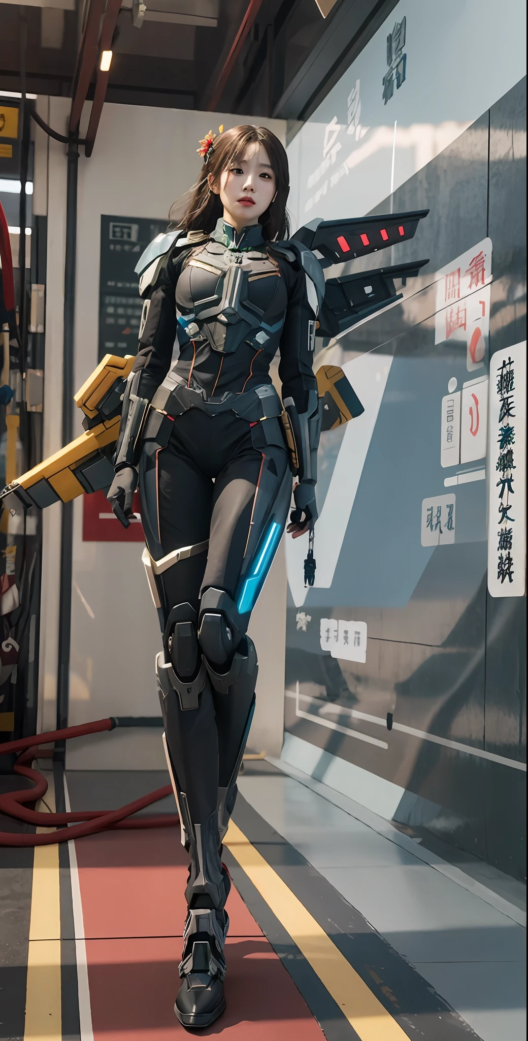 Anime characters standing in front of futuristic vehicles in the sky, Mechanized Valkyrie girl, star citizen digital art, hq 4k phone wallpaper, krenz cushart and wenjun lin, Zhang Jingna, Wallpaper phone, inspired by Gao Cen, style of macross, cgsociety and fenghua zhong, Nick Knight, high definition cgsociety