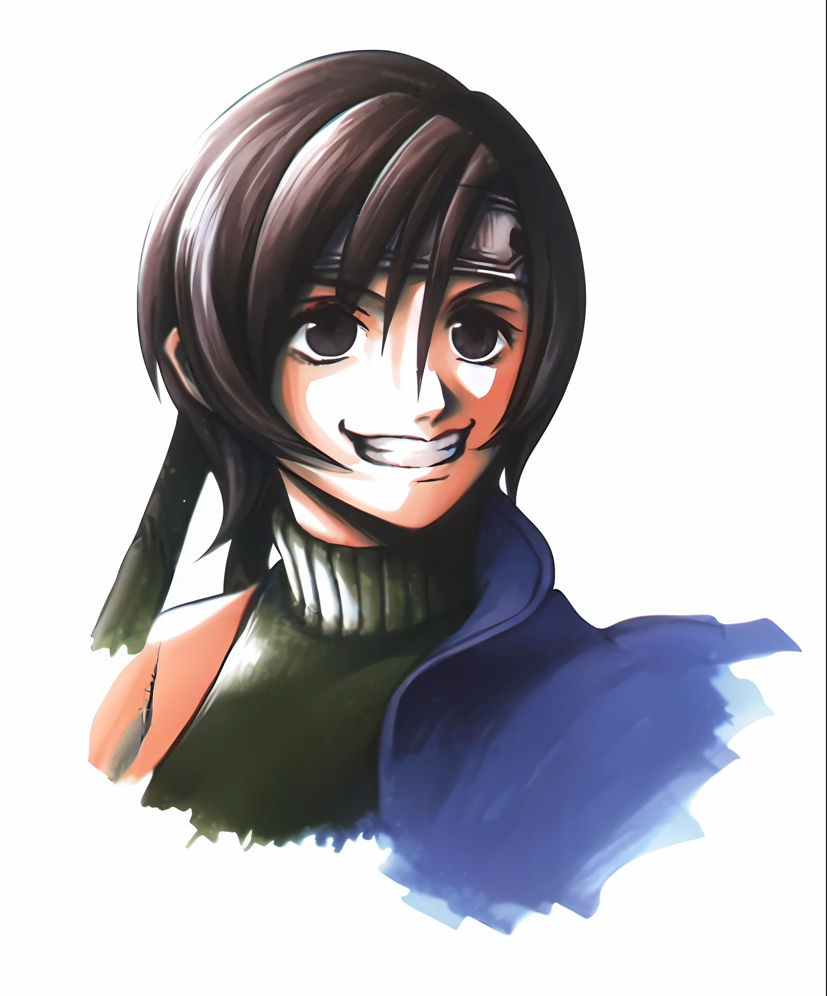 (Masterpiece : 1,8), 64k quality, final fantasy artwork concept, detailed manga eyes, detailed hair, detailed clothes, detailed body, cleaner designs, detailed face pronounced, shiny objects like jewels, see creases on clothes, more coherent clothing, more rounded eyes transparent liquid globular, more colors, more coherent clothing , correct the features of the clothes, better eyes contour, better shoulders, really colorful, coarser line, black line, finishing . (coarser line) (black line) (homogeneous rendering: 1.3)