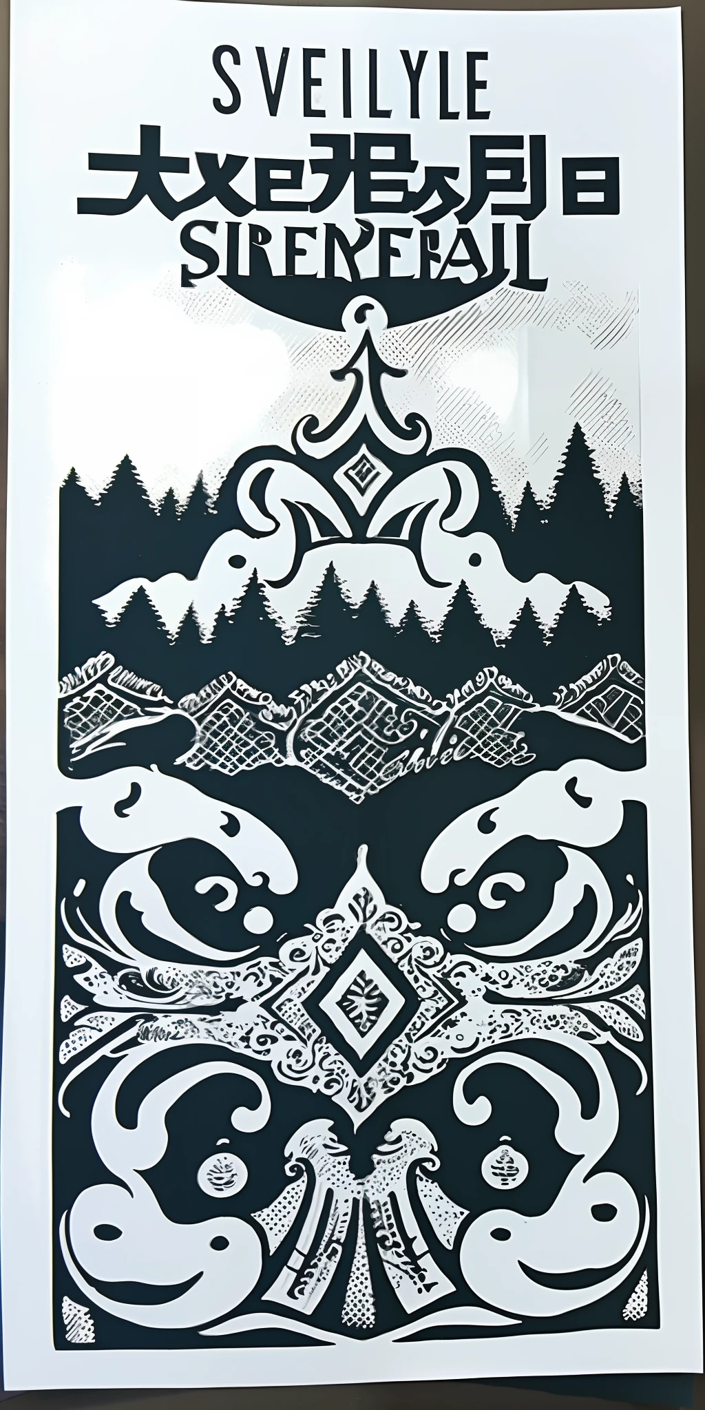 White background Stencil