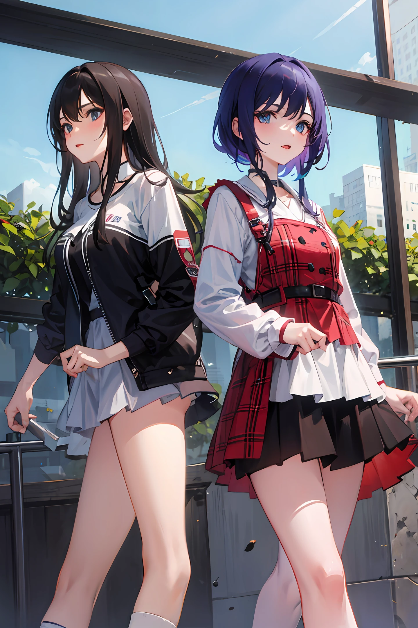 Two teenage girls