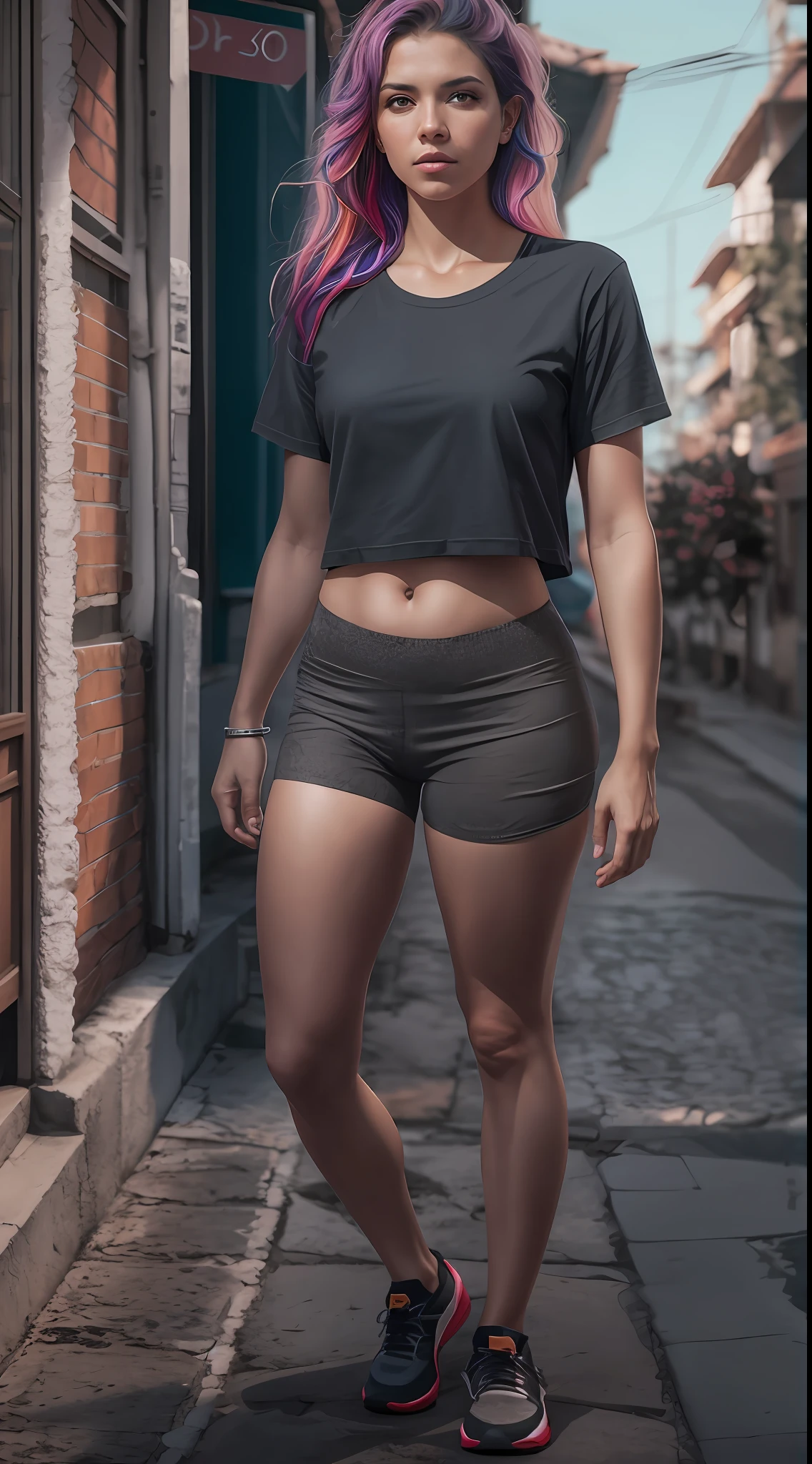 Beautiful Swedish university student, loira, ((magra)), corpo inteiro, in t-shirt and legging pants, do lado de fora na rua, ((magro, pequeno)), fotorrealista, foto, obra-prima, realista, realismo, fotorrealismo, alto contraste, Photorealistic digital art trend on Artstation 8k HD high definition realistic detail, detalhada, textura da pele, hiperdetalhada, textura realista da pele, olhos perfeitos, olhos detalhados, armadura, melhor qualidade, ultra high-resolution, (fotorrealista: 1.4), alta resolução, detalhada, foto crua, sharp re, by Lee Jeffries Nikon D850 Film Stock Photography 4 Camera Kodak Portra 400 Lens F1.6 colors rich hyper realistic texture dramatic lighting unrealengine trend in artstation cinestill 800, RAW.