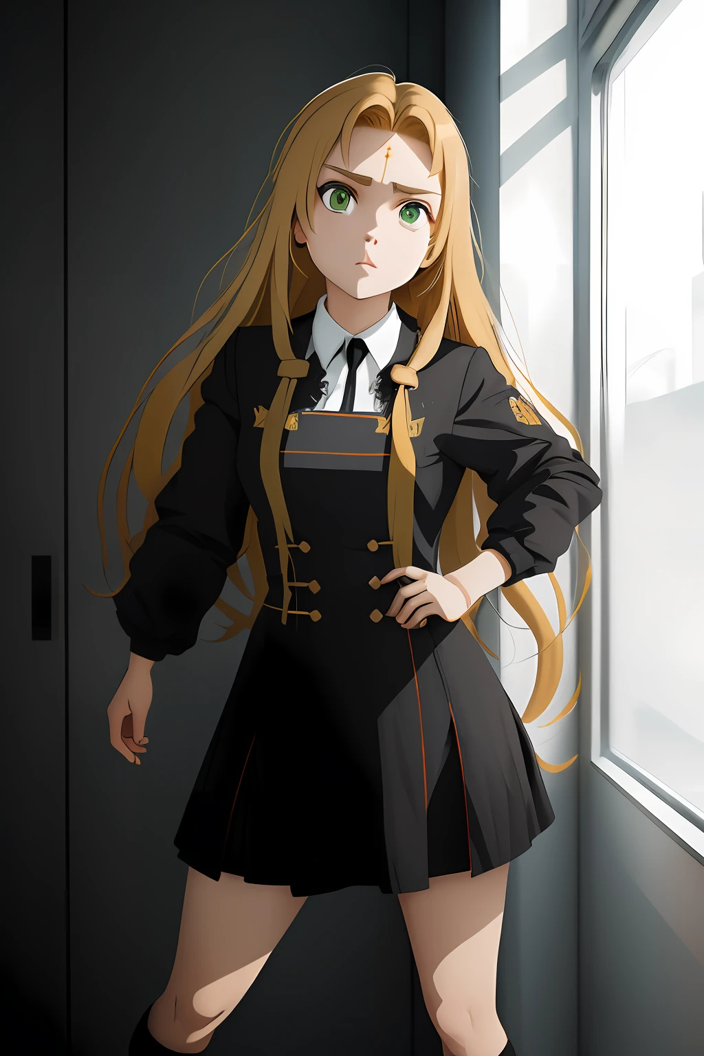 (obra-prima, melhor qualidade, ultra-detalhado CG unidade 8k papel de parede), elegence, (((((Cyka Blyat))))), Rudeus, 1Cyberpunk girl with Soviet uniform , Hard bass menina russa rudeus , ((in action)), grafico detalhista, trabalho grafico perfeito, hand in panties, anime