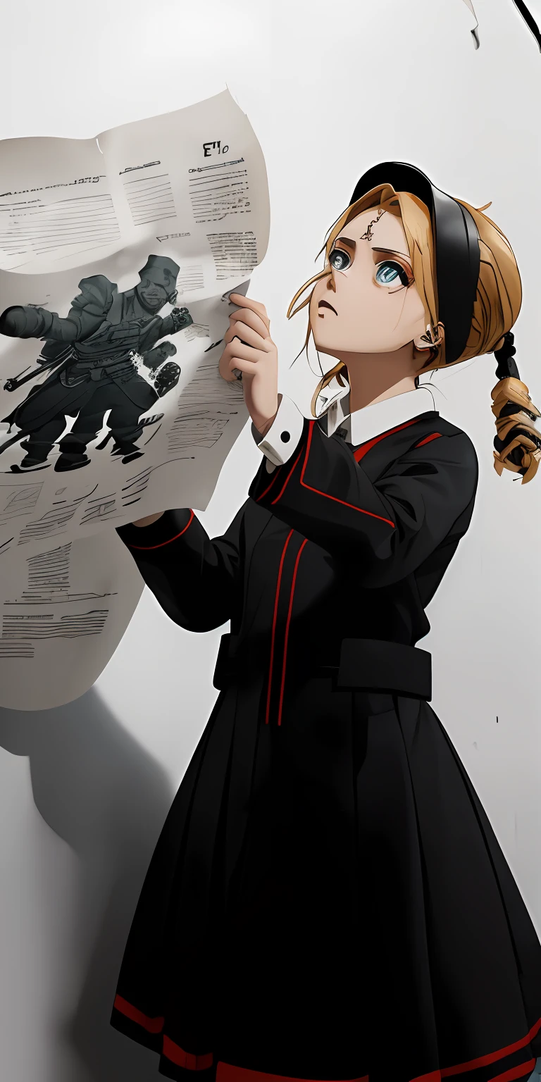 (obra-prima, melhor qualidade, ultra-detalhado CG unidade 8k papel de parede), elegence, (((((Cyka Blyat))))), Rudeus, 1Cyberpunk girl with Soviet uniform , Hard bass russa rudeus , ((in action)), grafico detalhista, trabalho grafico perfeito