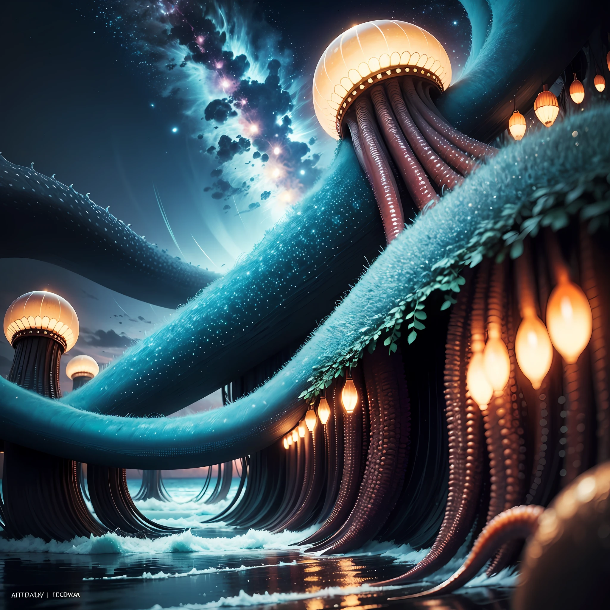 terroral,tentaculata ,the ocean,starrysky --auto