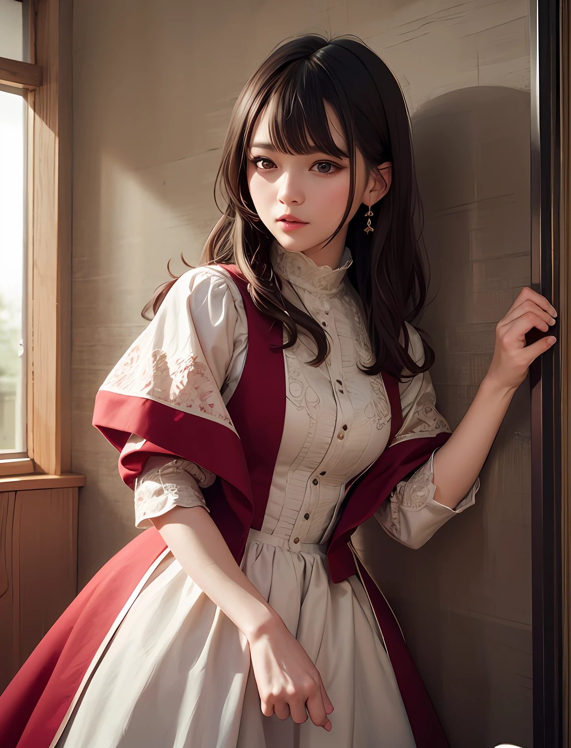 (fidelity: 1.5), (original photo: 1.4), (fidelity: 1.3), (masterpiece), best quality, highest quality, extremely detailed CG unity 8k wallpaper, detailed and complex, original, high resolution, [:(detailed face: 1.2):0.2],film grain, Fujifilm XT3, (high detail skin:0.9), 8k,(ulzzang-6500:0.9),