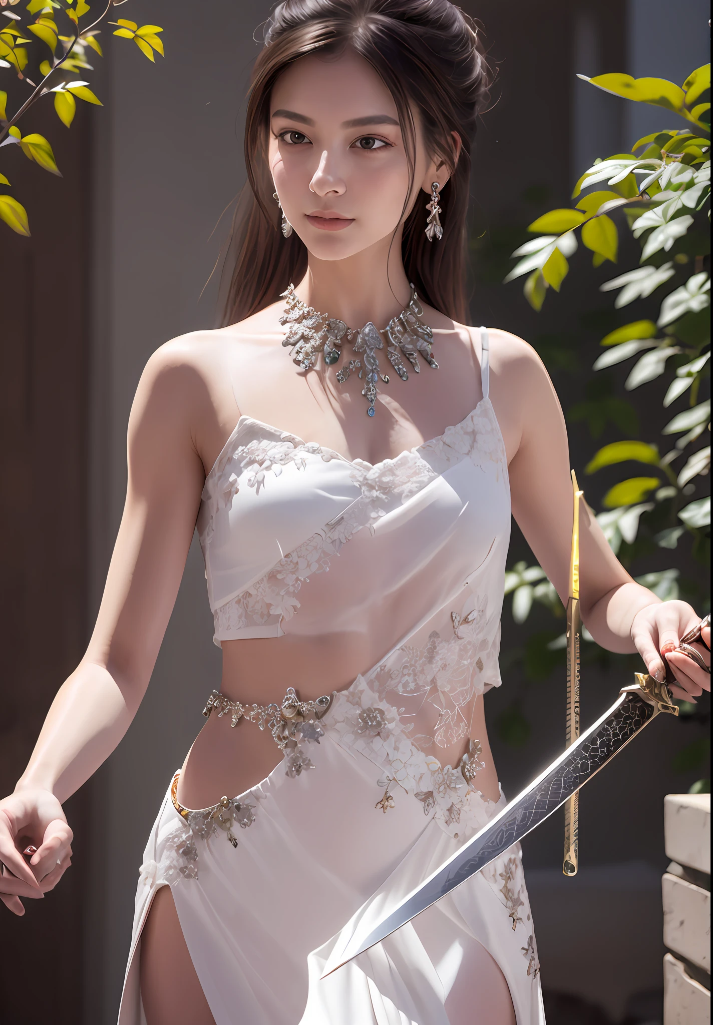 Ancient beauty,Comely,High value,Sword in hand,Charming