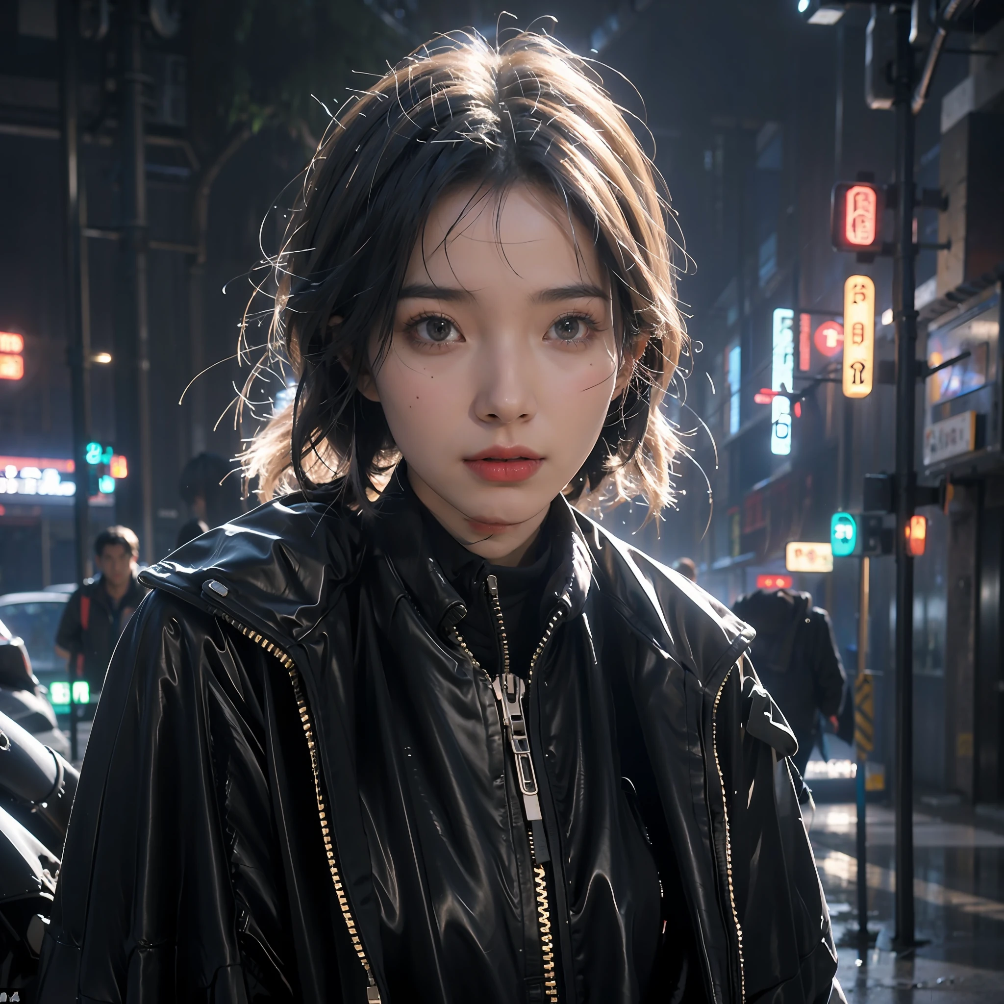 Glowing:1.2, high definition 4k, Neon lights, 1girll:1.2,8K,1girll,Cyberworld,Cyberpunk,futurism,RAW photo, Detailed face, ++, F22, Beautiful symmetrical face, Cute natural makeup, elegant, Feminine, Highly detailed, Intricate, Sharp focus, centered image composition, professional color graded, +, high definition 4k, 8K, mechs,Mechanical arms,locomotive,A normal face:1.2,HD faces:1.1,Normal eyes,A clear face,Real,Super realistic,full body:1.2