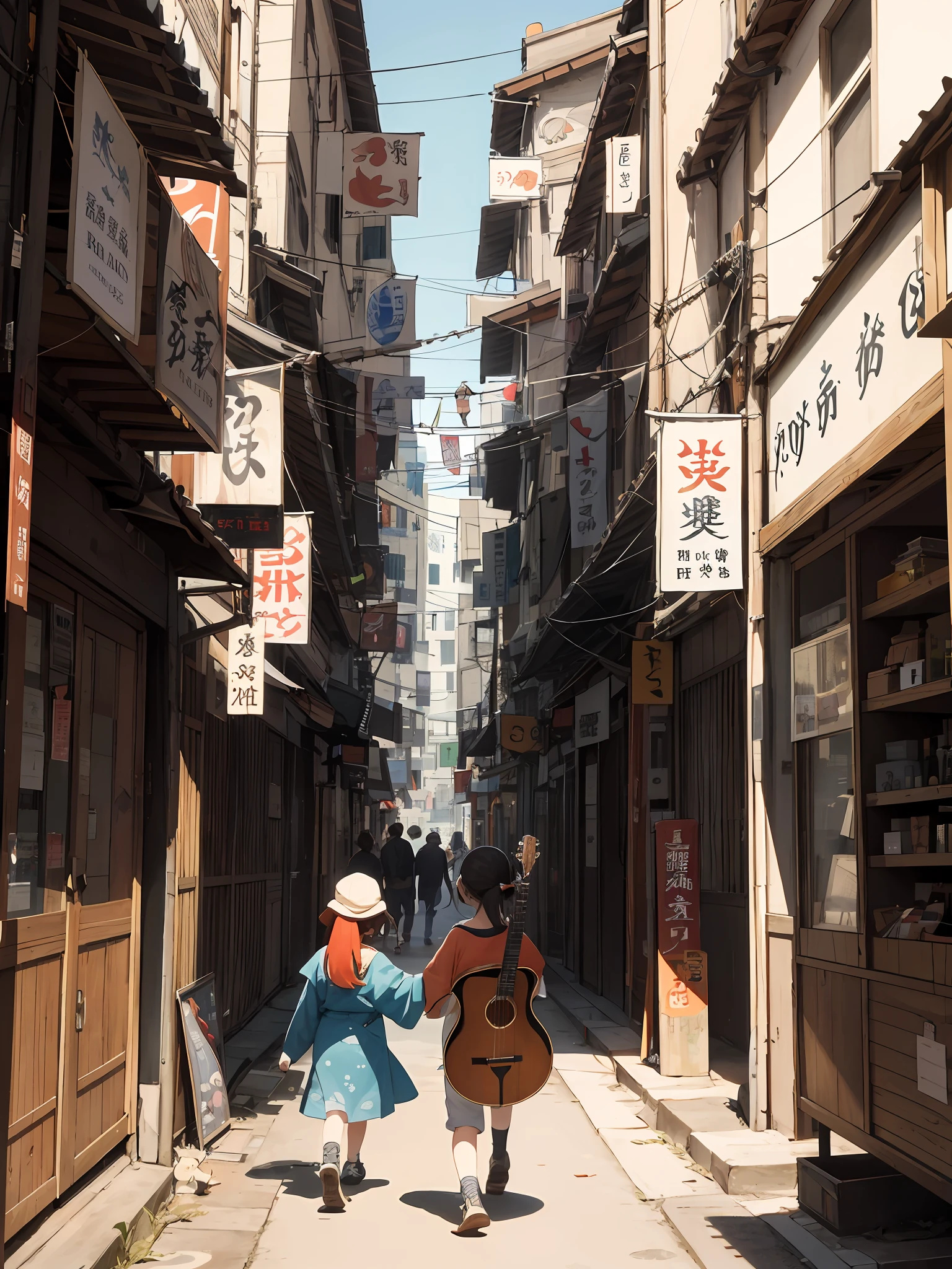 absurdres, highres, ultra detalhados, (1girl:1.3),
QUEBRAR
, Crie um design minimalista, com linhas limpas, Simple shapes and focus on composition and balance.
QUEBRAR
, Capture um agente do caos, com o poder de perturbar a ordem, spread confusion and thrive in unpredictable situations.
QUEBRAR
, Capture uma imagem com pouca luz, with minimal lighting and focus on the subtle details and atmosphere of the scene.
QUEBRAR
, Capture an urban landscape with towering buildings, busy streets and a dynamic atmosphere.
QUEBRAR
, Create a scene of children playing, Capturing Your Innocence, energy and sense of wonder and exploration.
QUEBRAR
, Create an image inspired by the beauty of Japanese ukiyo-e, com linhas delicadas, flat colors and emphasis on pattern and composition. with guitar.