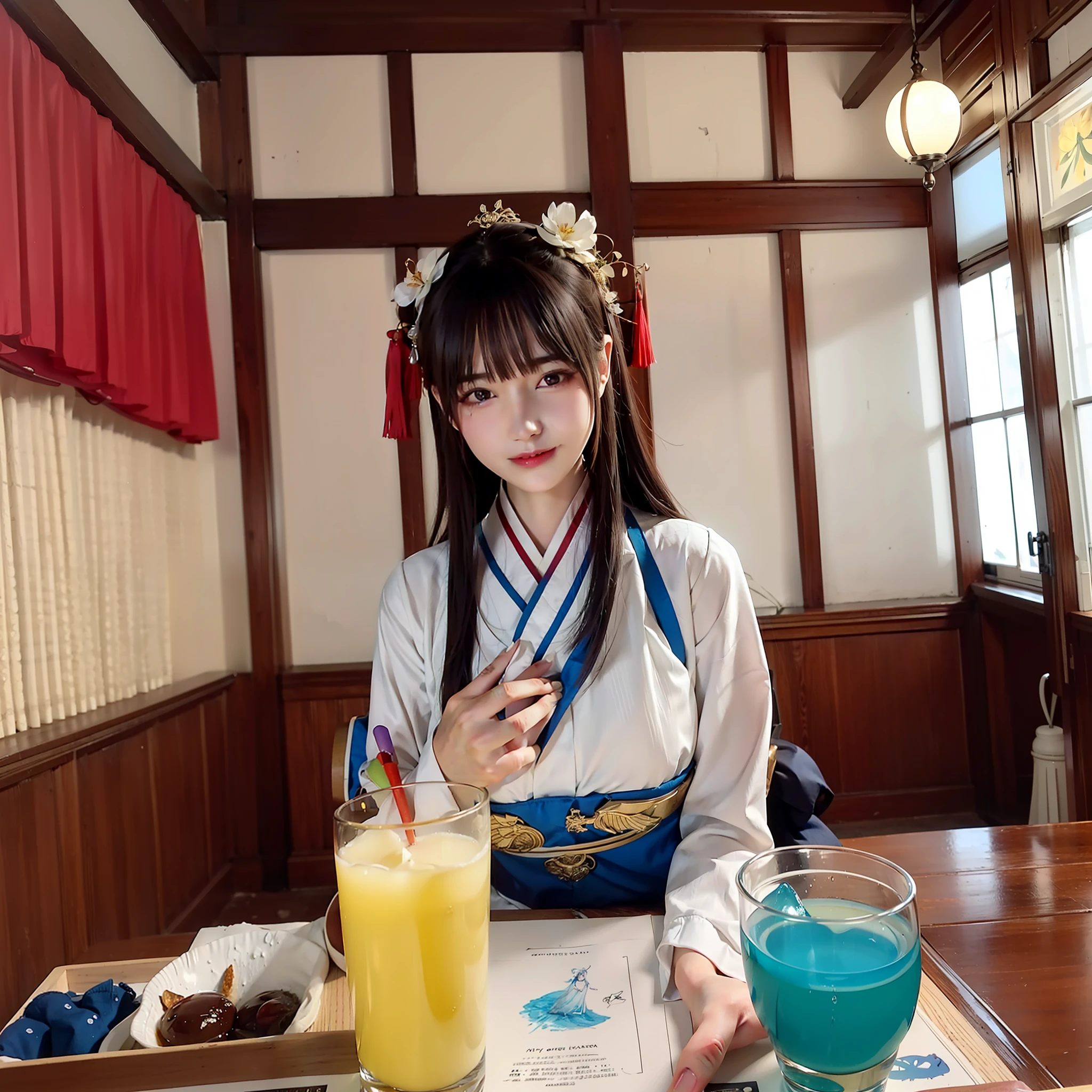 (8k, RAW photo:1.2), best quality, ultra high res,dramatic angle,(fluttered detailed color splashs), (illustration),(((1 girl))),(long hair),(rain:0.9), (头饰:1.4),少女身边有一座古宫,汉服,(重点),彩色水墨画,(泼彩),泼彩,(((colorful))),(素描:0.8) , Masterpiece, best quality, beautiful painted, highly detailed,(denoising:0.6),[splash ink],((ink refraction)), (beautiful detailed sky),moon,highly,detaild,(masterpiece, best quality, extremely detailed） CG unity 8k壁纸，杰作，最好的质量，超详细），（石蒜），