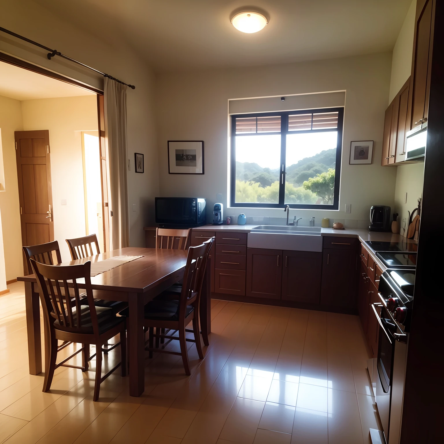 casa, assombrada, sombrio, interior, suspense --auto