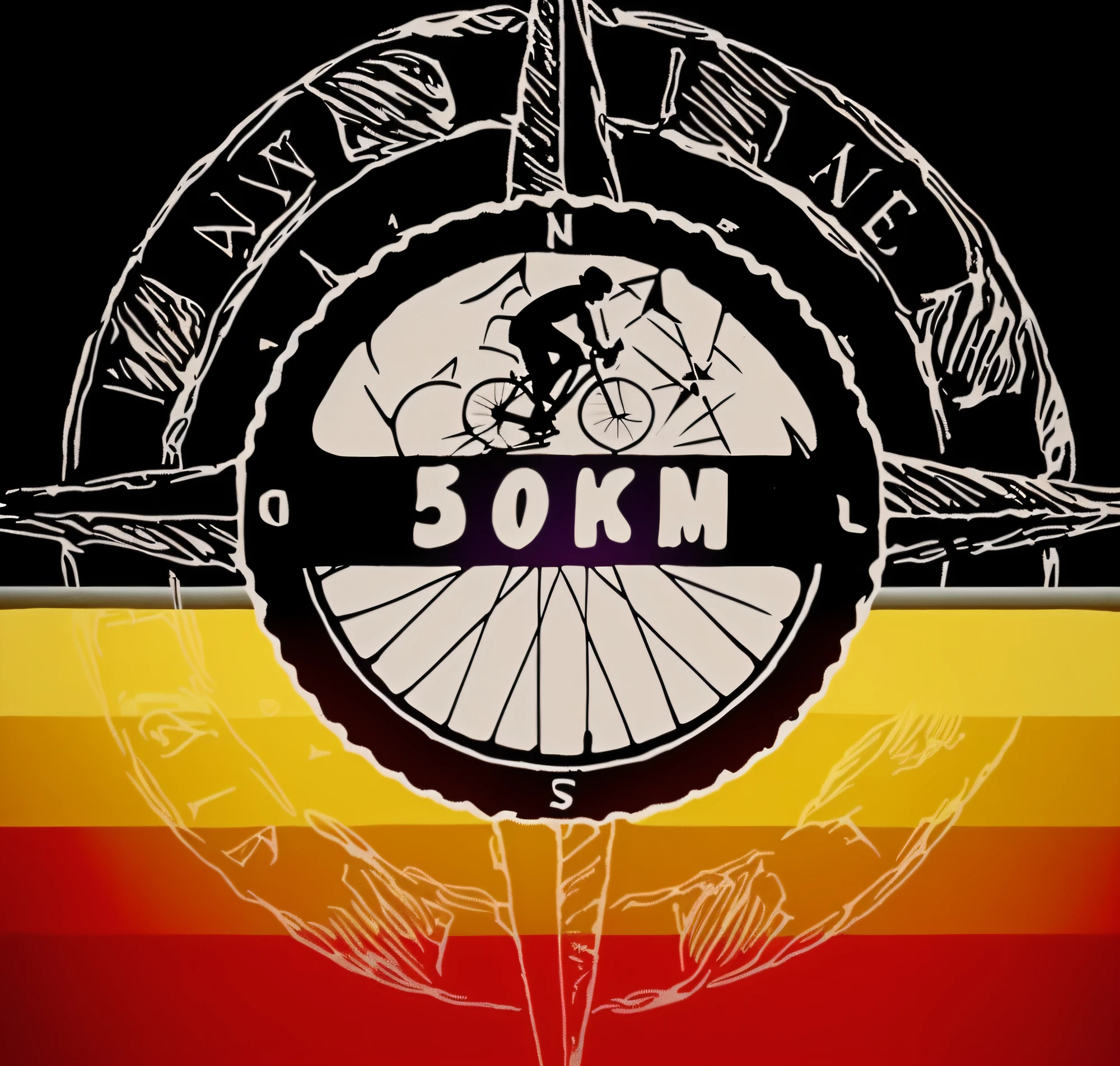 A closeup of a bicycle logo with a compass, imagem de perfil, Directed by: Warren Mahy, foto de perfil, Directed by: Jan Konupek, Directed by: Amy Schumer, Directed by: Terese Nielsen, detalhes 5 mil detalhes, Directed by: Jan Verkolje, 5 mil, 5k, Awesome, Alma piedosa, night time