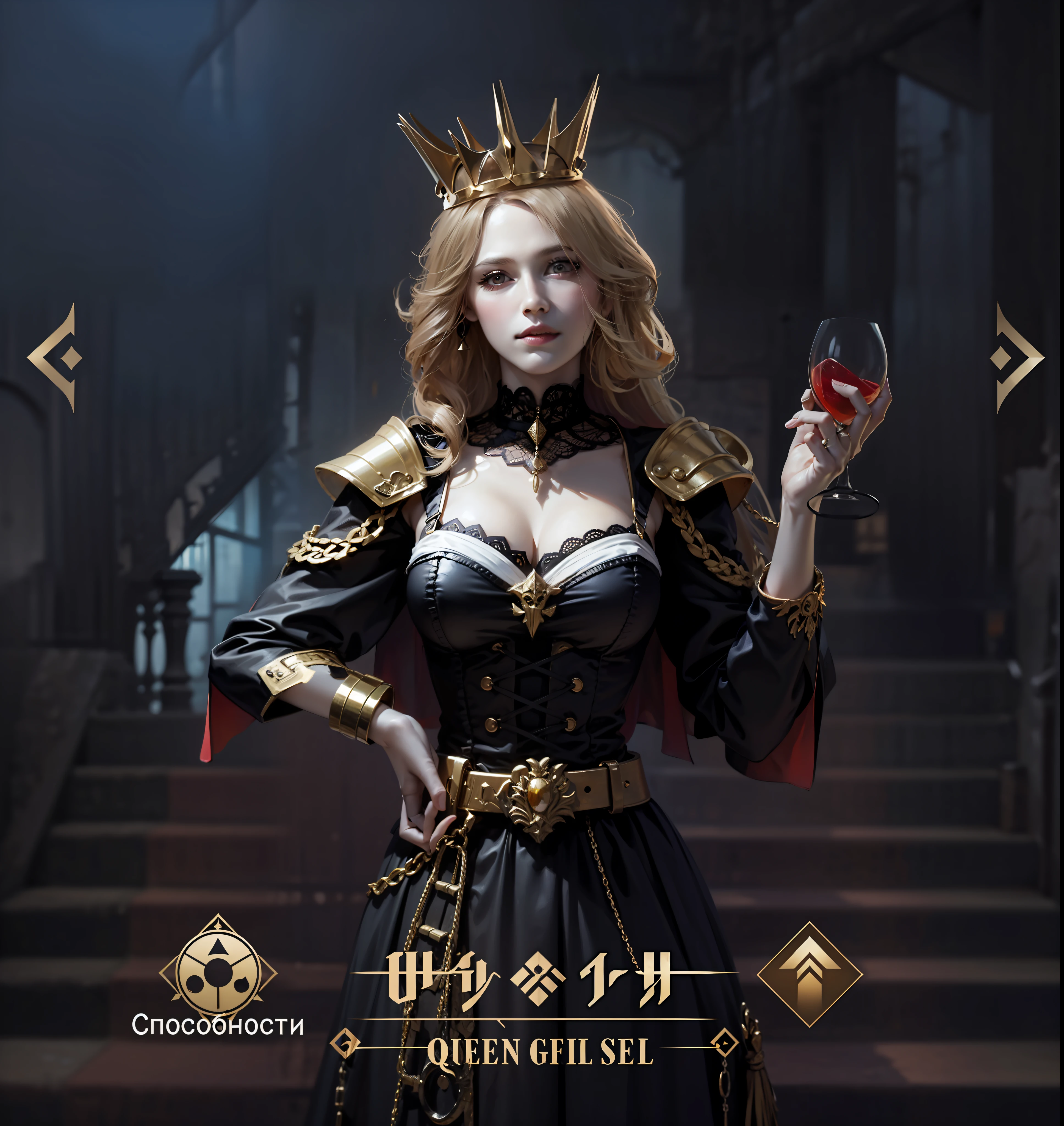Fluffy gothic dress, Queen of Fire