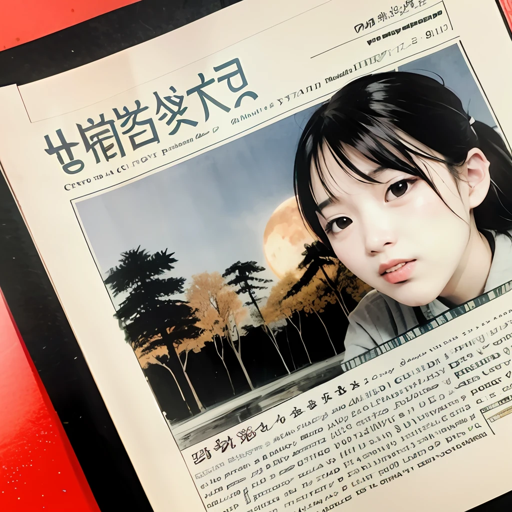 Hand-copied newspapers,English,Fourth grade of primary school,mid-autumn festival
