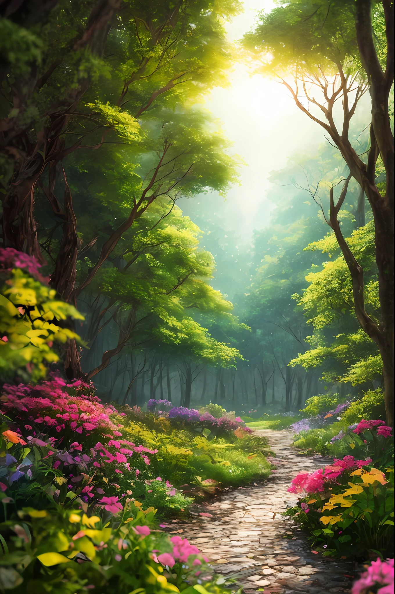 masterpiece, best quality, high quality,extremely detailed CG unity 8k wallpaper, An enchanting and dreamy scene of a fantasy forest, with towering trees, glowing mushrooms, and hidden fairy glens, creating a sense of mystique and enchantment, artstation, digital illustration, intricate, trending, pastel colors, oil paiting, award winning photography, Bokeh, Depth of Field, HDR, bloom, Chromatic Aberration ,Photorealistic,extremely detailed, trending on artstation, trending on CGsociety, Intricate, High Detail, dramatic, art by midjourney