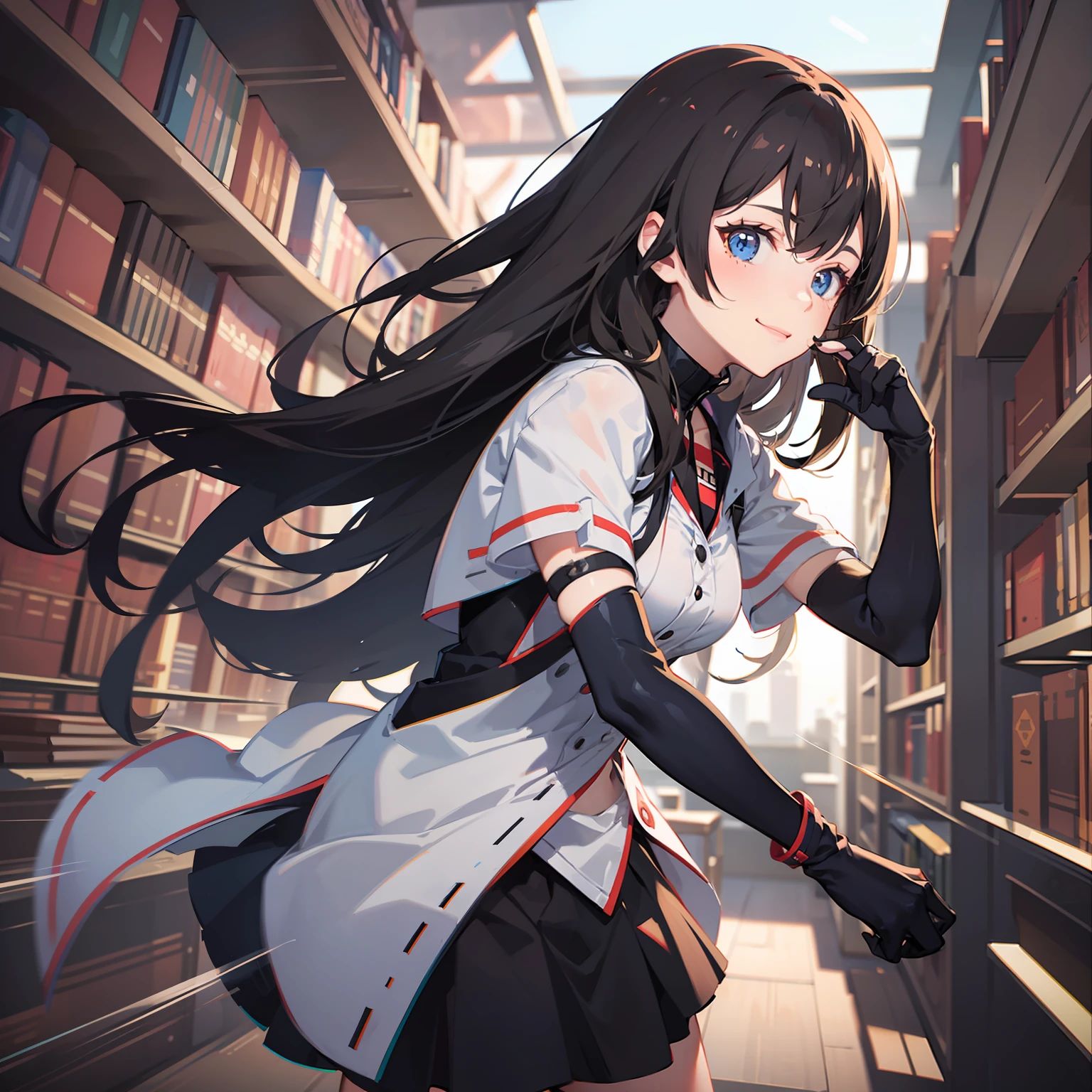 libraryai,s girl,brunette color hair, wince, long eyelasher, solid circle eyes, Light smile, shadowing, anaglyph, tachi-e, Atmospheric perspective, Motion blur, dither, speed-line, Silhouette, 8K, Super detail, Best quality, Textured skin, High details
Warming up