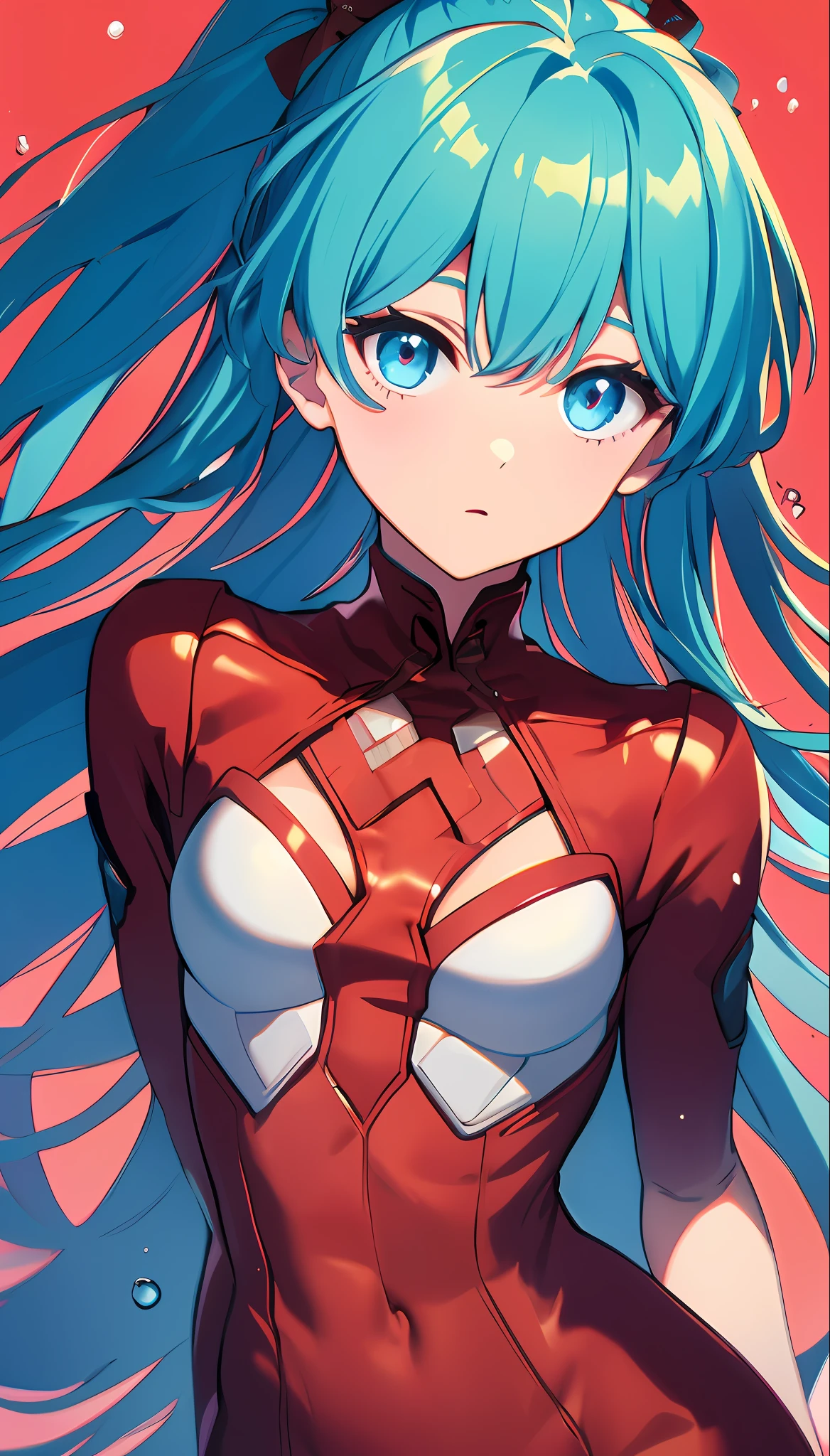 (masterpiece), (best quality), (ultra detailed),(disheveled hair),(illustration), (1girl), (Fashionable clothing), standing, Fashion model, looking at viewer, (interview), (simple background),beautiful detailed eyes, delicate beautiful face, Floating,(high saturation),(colorful splashes),colorful bubble,(shining), focus on face, ponytail, kamisato ayaka, light blue hair, bangs, hair ring, floating flowers, floating hairs, (shining), best lighting, best shadow,