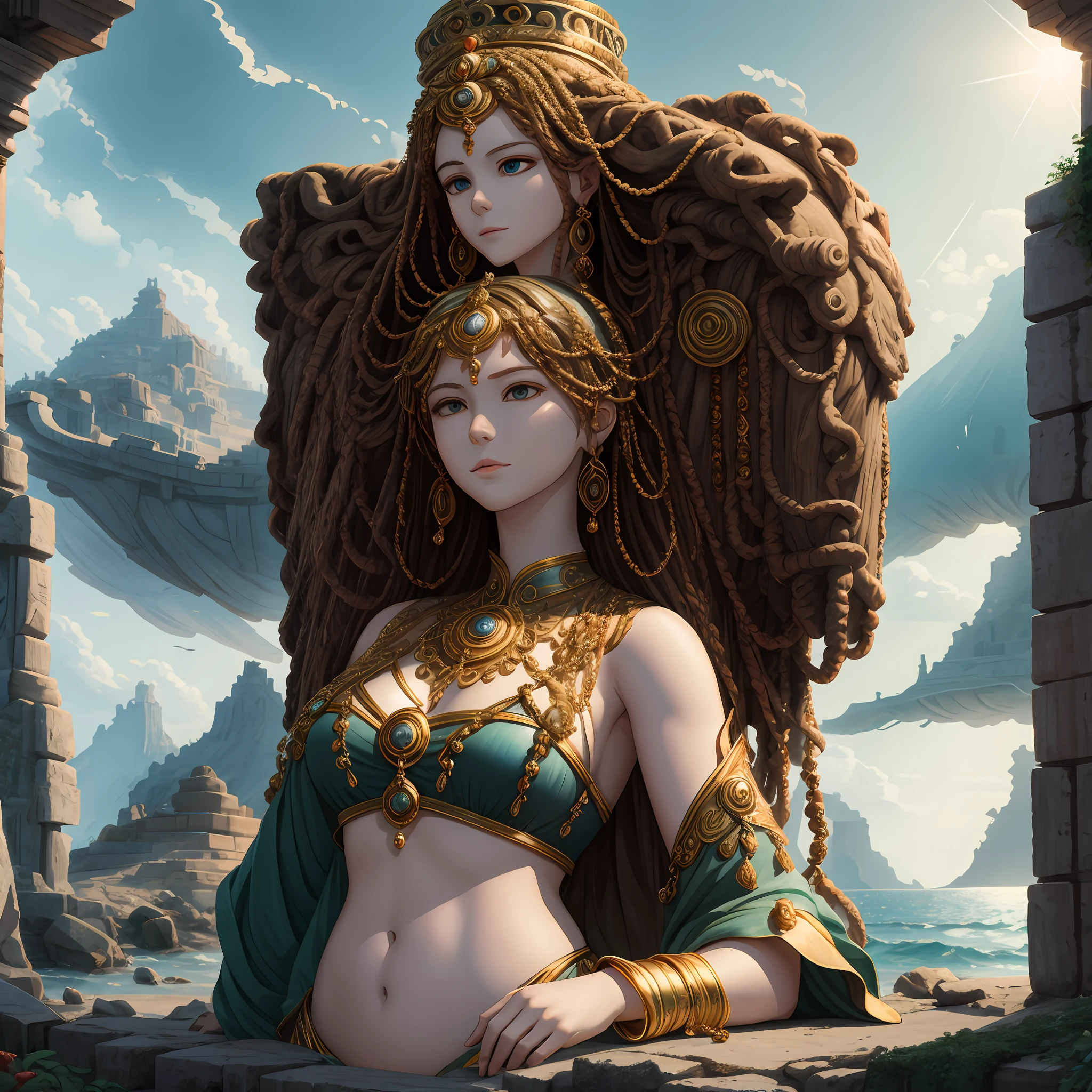 Gaia，Mother Earth in ancient Greek mythology，She created all life, including humans，Symbolizes light and hope。[Look at Mother Gaia

Greek mythology originates Mother of the Gods Gaia 03:32
Legend has it that after she was separated from chaos，Mountains were born alone、Sea and god Ouranos。She was again united with Ouranos，Gave birth to the Titan God、Cyclops and Hundred-Hands，From the blood that flowed from the wounds of Ouranos to the ground gave birth to Erinis, the giant god Gigas。She also bonded with the sea，gave birth to sea gods such as Nereus。She was once revered as Zeus' wife，It was later replaced。In late ancient Greece，She is often confused with Demeter, the goddess of agriculture, and Kubler, the mother of the great gods。[2]Look at 11 Gaia's --auto