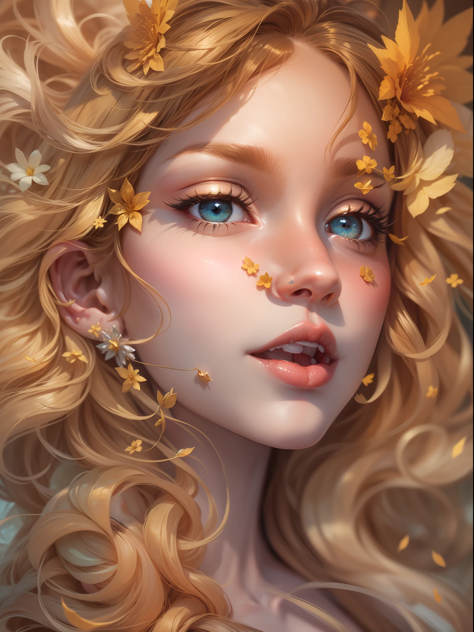 --nymph of our dreams is revealed--hair that dances in the wind like strands of gold --eyes bright as twinkling stars --skin as soft and radiant as moonlight --golden proportion guides every stroke --every curve --every detail --charming face of this nymph --presents overflowing harmony --symmetry --irresistible --work of art --captivating smile --nymph --illuminates everything around her --slightly curved lips --whisper ancestral secrets that arouse curiosity and delight the hearts of all who behold it --Details --Proportions --Golden Ratio --Divine Pattern --Transcends --The eyes of this nymph are true windows to the soul --Transmitting a profound wisdom --Serenity --Universal harmony --Divine balance --Attractive nymph --Celebration of beauty --Art --Mathematics --Mysteries of creation --Aesthetic perfection