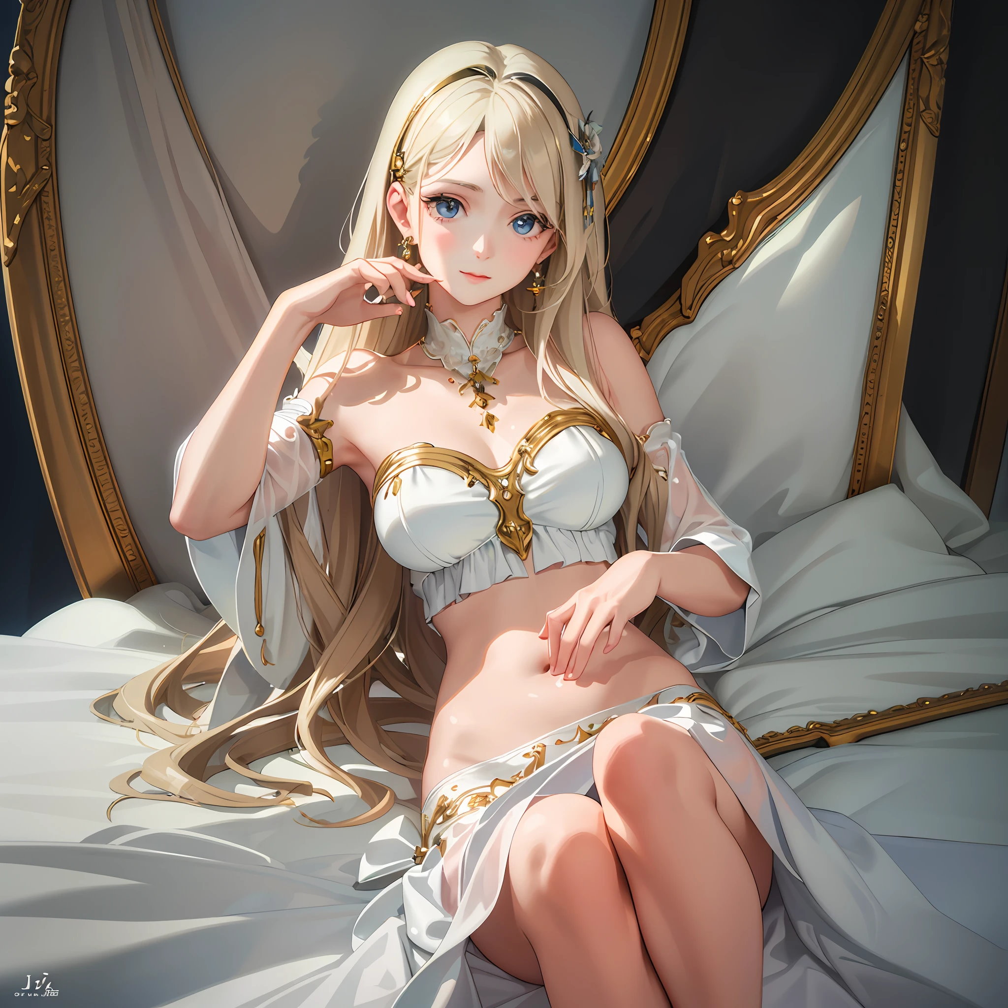 (photorealistic:1.4), (masterpiece, sidelighting, finely detailed beautiful eyes: 1.2), masterpiece*portrait, realistic, 3d face, glowing eyes, shiny hair, lustrous skin, solo, embarassed, (midriff),