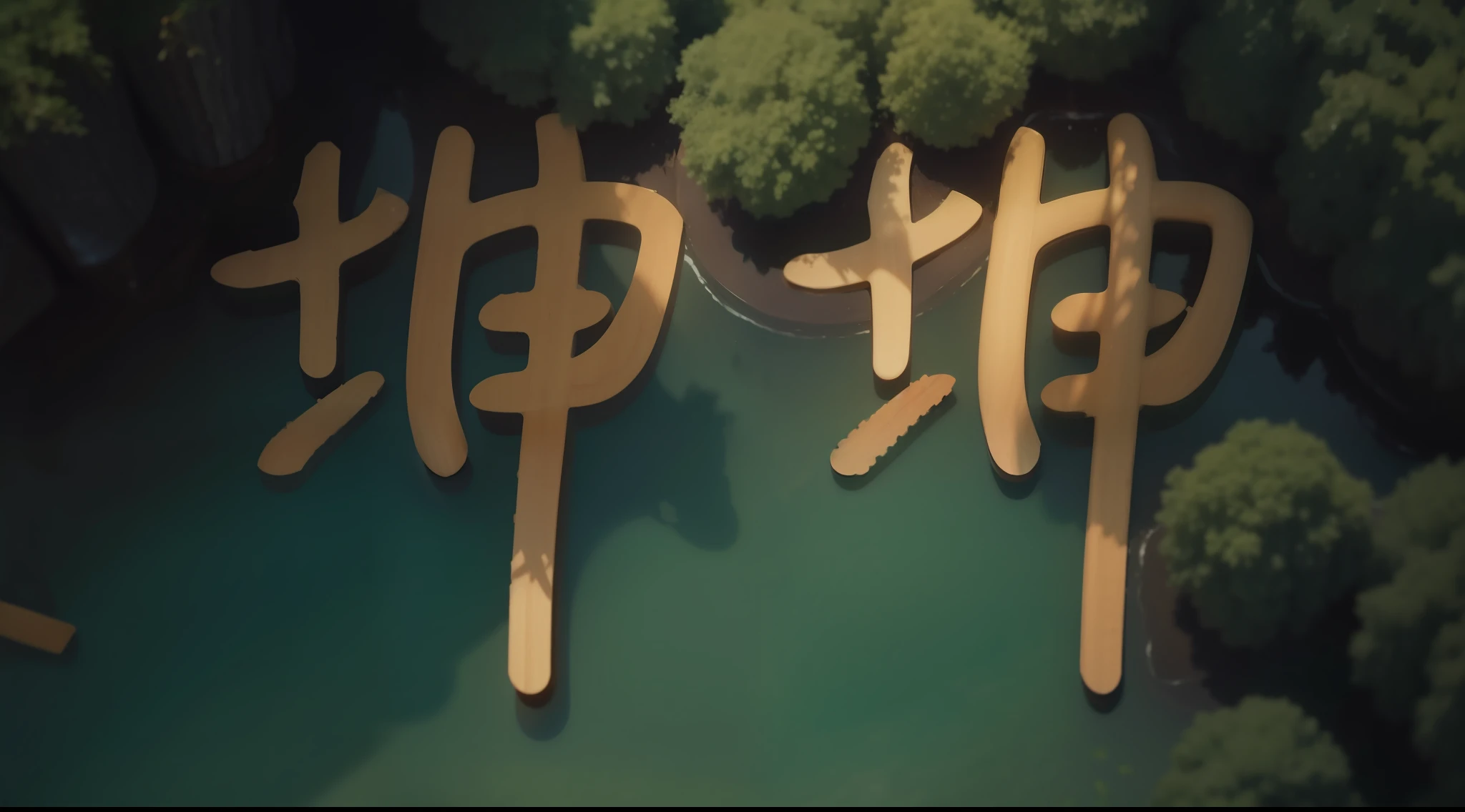 Beautiful scenery，the woods，ln the forest，(The trees are arranged in Chinese characters "Kun Kun")，("Kun Kun"Kanji and woods become one)，(Aerial view:1.4)，tmasterpiece，4K,8K，finedetail，超高分辨率，best qualtiy，k hd，Complicated details，largefilesize，astounding，depth of fields，naturalshadow，(85mm,f/1.4,iso 200,1/600:0.75)，