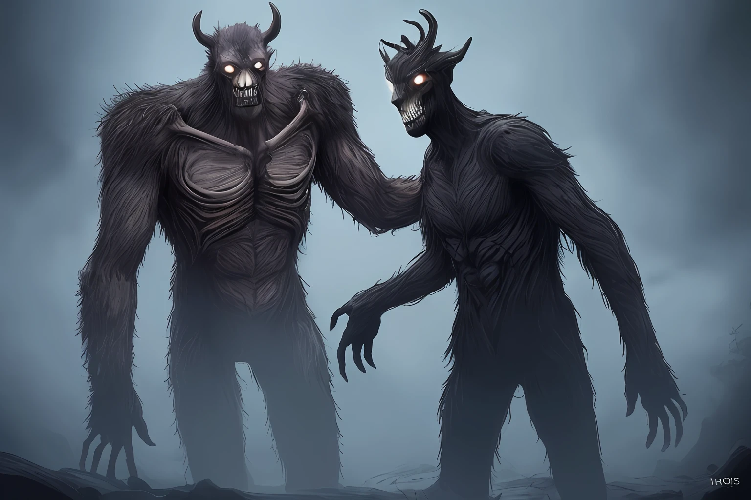 Wendigo assustador