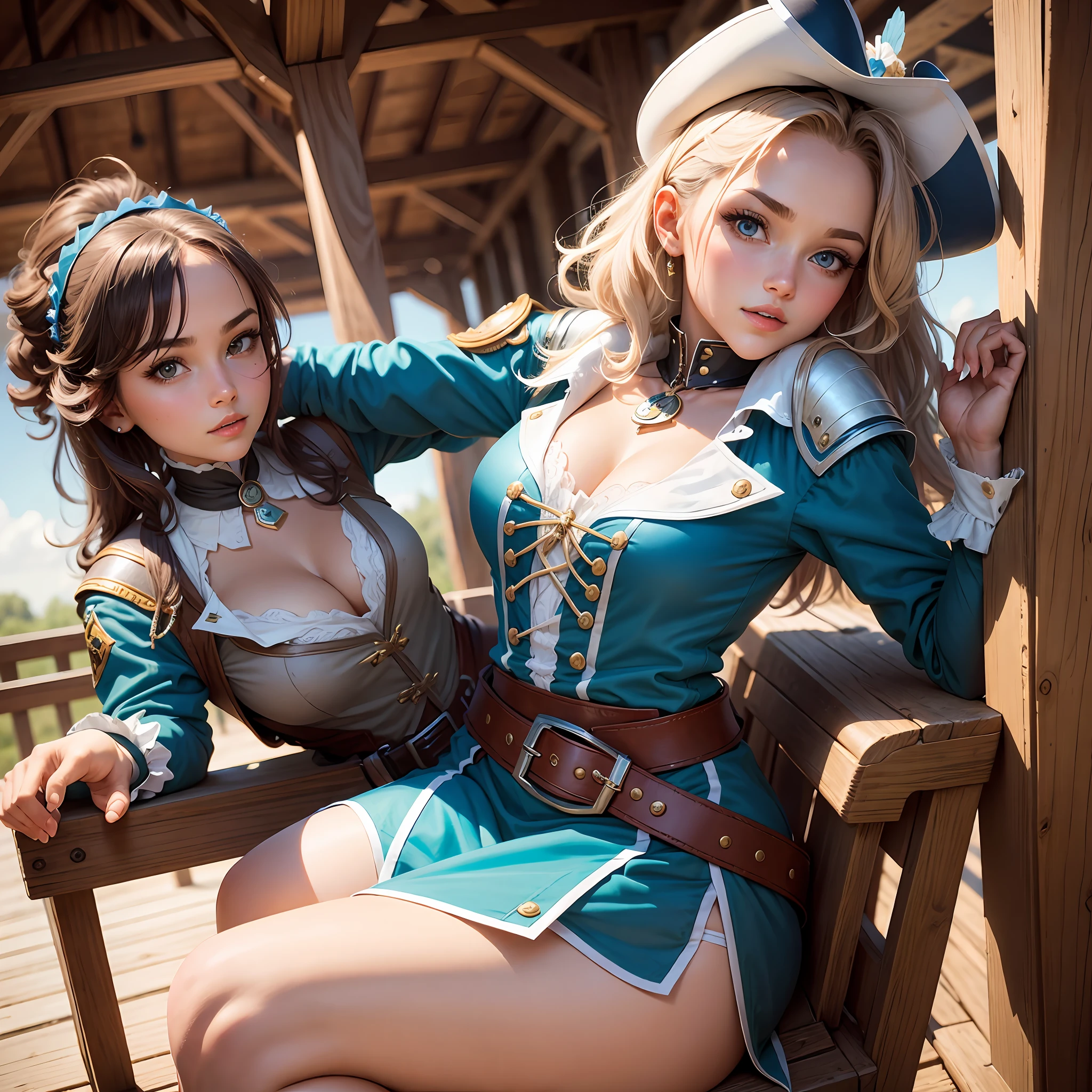 a beautiful girl as Musketeer