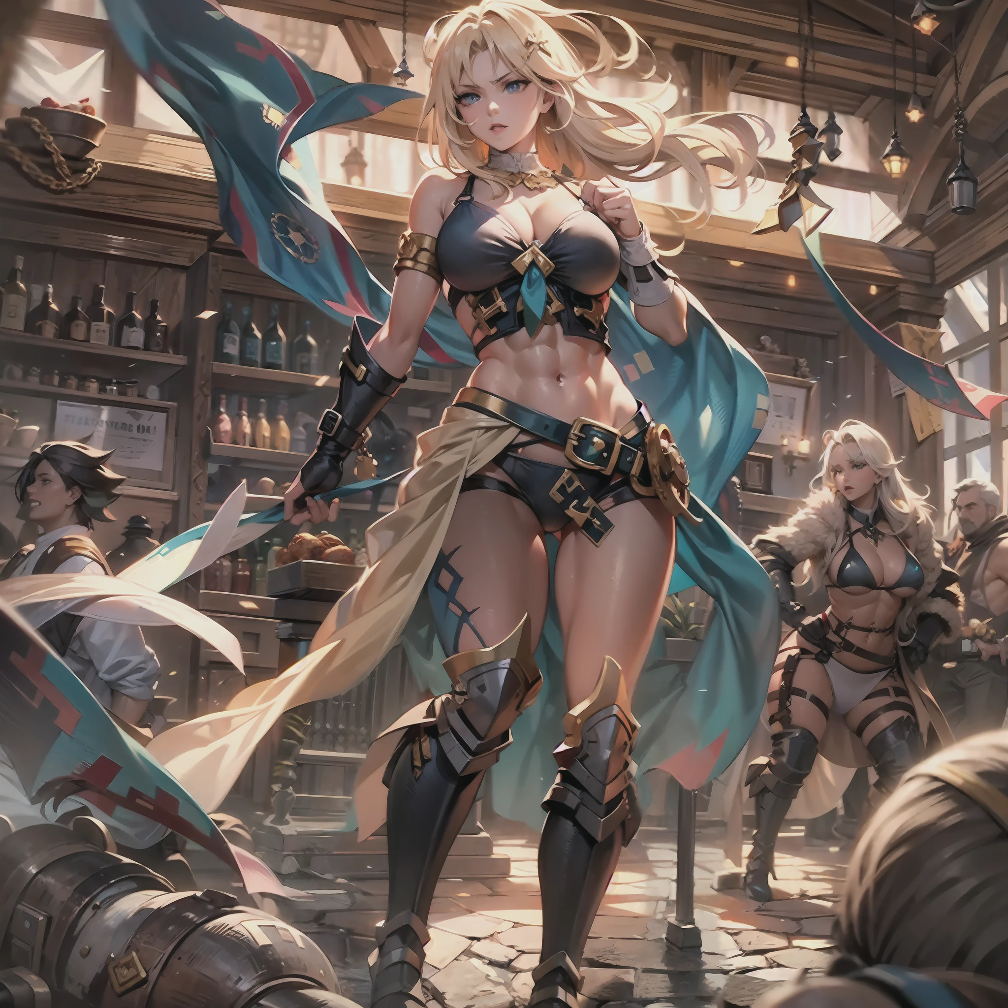Medieval tavern、Harmonize with the background