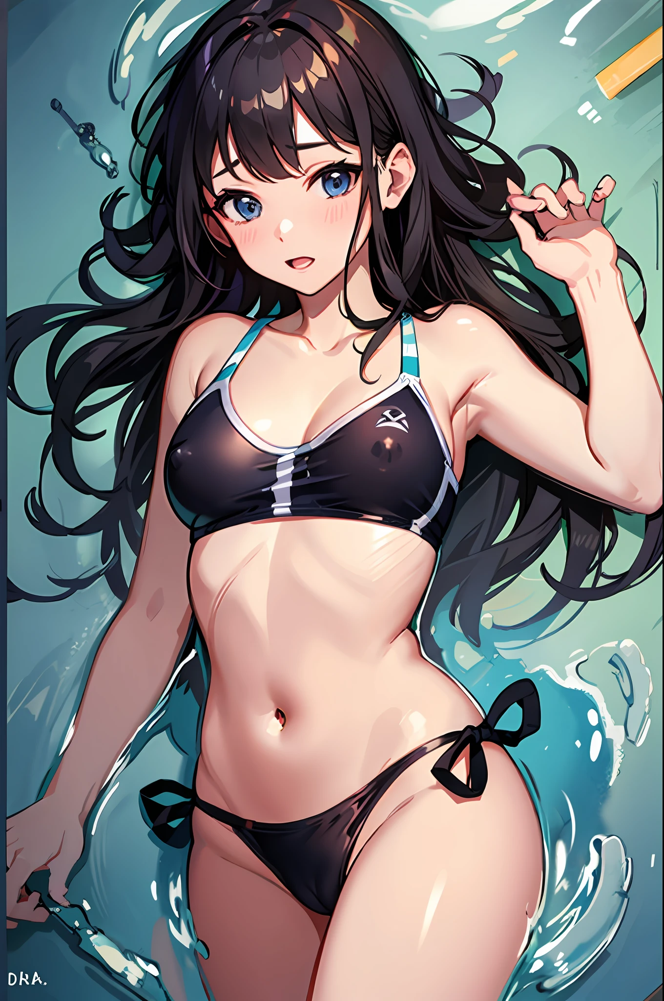 pool swimsuit comes off to reveal private parts