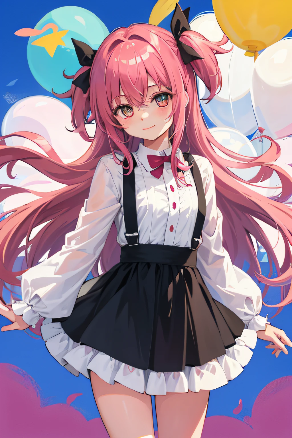 1girl, solo, madoka, happy,