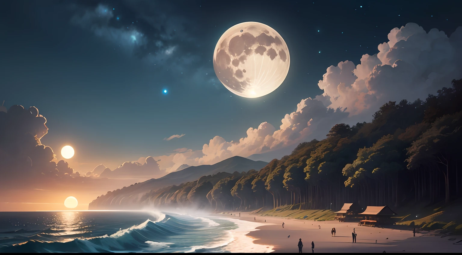 The tide of the Spring River connects the sea level, The bright moon on the sea coexists with the tide。, Thousands of miles with the waves, Where the spring river has no moonlight!, The river flows around Fangdian, The moonlight and flower forest are like mist;, The frost in the air does not fly, Tingshang White Sand is invisible。, Jiang Tian has no fiber dust, The Lone Moon Wheel in the Sky。, Who on the riverside first saw the moon?Jiang Yue He shone at the beginning of the year?, There are endless generations of life, Jiang Yue looks similar every year。, I don't know who Jiang Yue is waiting for, But see the Yangtze River sending flowing water。, The white clouds are gone, Qingfeng Uragami was overwhelmed。, Who's flat tonight?Where is the Acacia Bright Moon Building?, Pity Upstairs Pei Hui, It should be taken away from the make-up table。, The jade curtain can't be rolled up, Pound the anvil and return it。, At this time, they did not hear each other, May the moon shine month by month。, The wild geese fly for a long time, Ichthyosaurs diving into the water are written。, Last night's idle pool dreams came to fruition, Poor Haruhan doesn't return home。, The river flows and the spring is exhausted, Jiangtan falls and the moon returns to the west。, The oblique moon sinks into the sea mist, Jieshi Xiaoxiang Infinite Road。, I don't know how many people returned by the moon, The falling moon shakes the rivers and trees。, Cubism