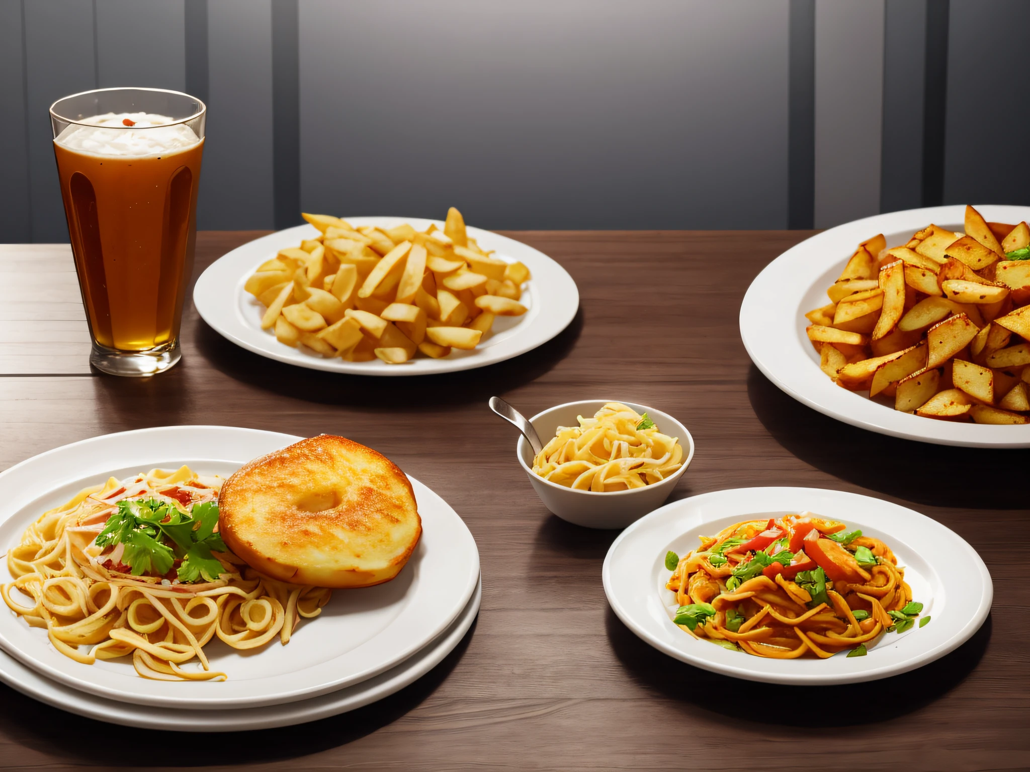 Hay un plato de ravioles, High quality food photography, Professional Food Photography, istock, realista'', Imagen de archivo, Un hiper realista, Shutterstock, Foto de archivo, en un plato en un restaurante concurrido, Imagen realista verdadera, con patatas fritas, Crisp and crisp, Incredibly realistic, Desayuno abundante, por Joe Bowler, pollo --auto
