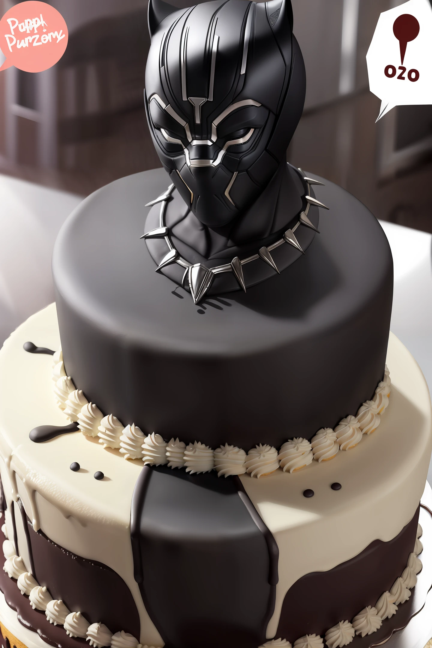 Black panther but cake