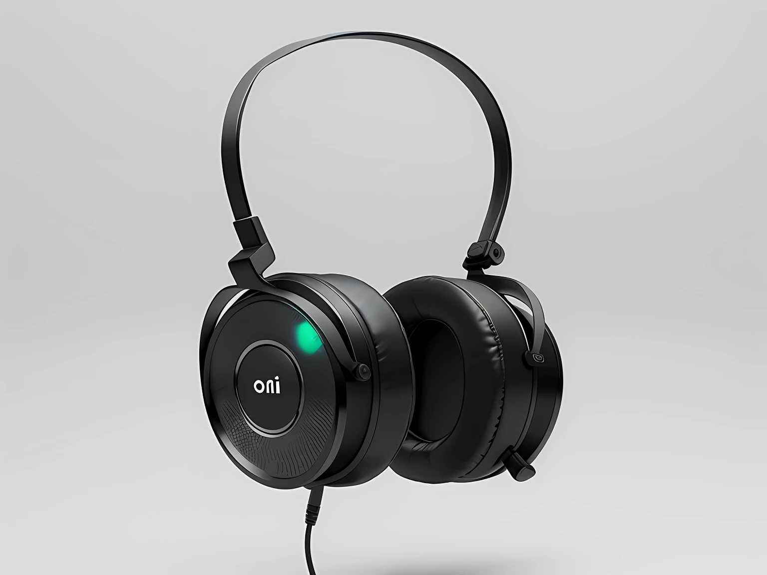 Close-up of a pair of black headphones, Odiz, modernist headphones, 3 d product render, product design render, Product rendering, solar punk product photo, Product photo, product design shot, 3 d render n - 9, Renders, hifiman, Highly dynamic rendering, audiophile, 2d side view, headset on head