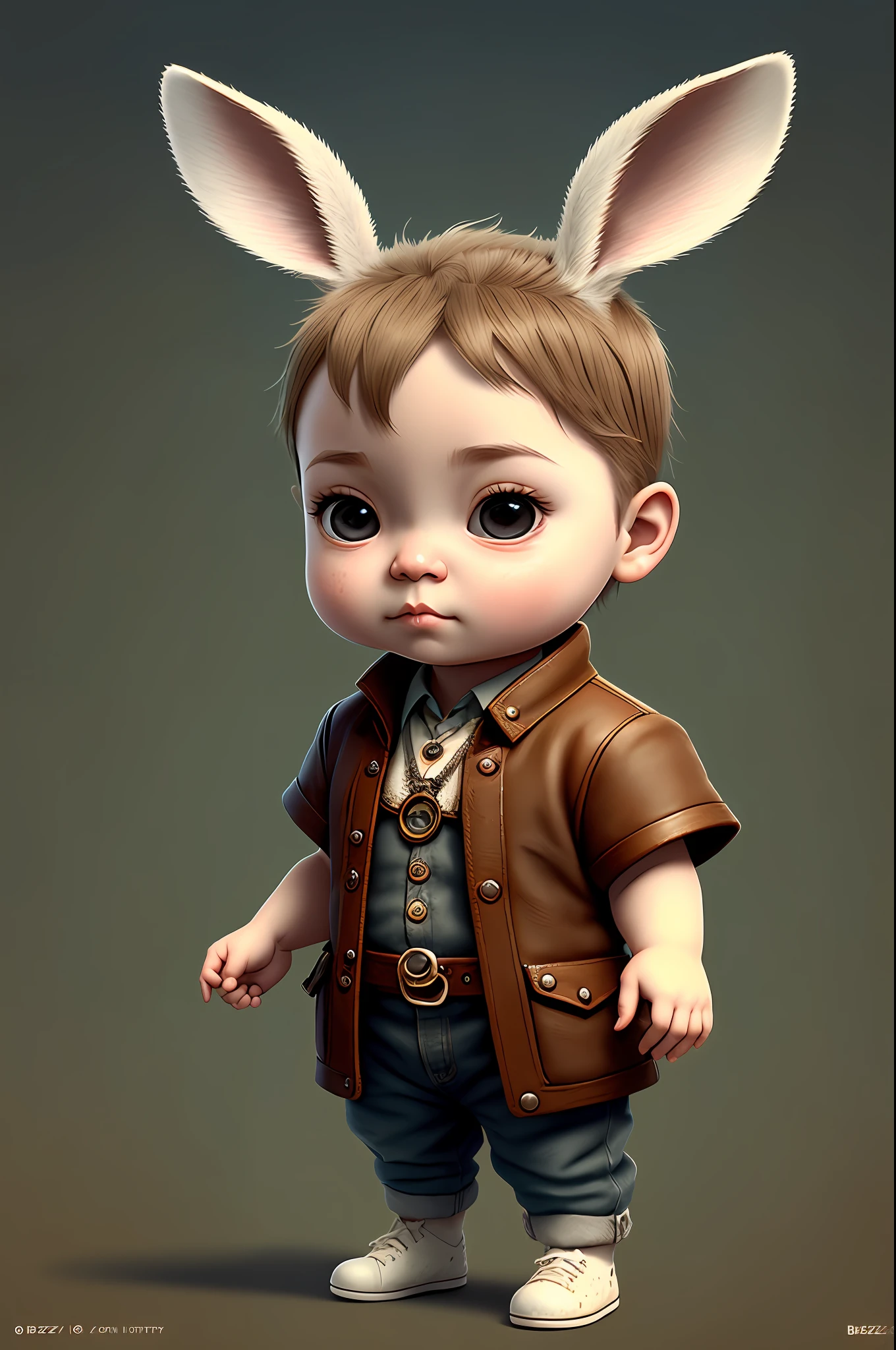 (cbzbb:1.25), ((rabbit)),cbzbb,cute, , beautiful, fantasy art, devian art, trending artstation, digital art, detailed, realistic, humanoide, character, tiny,cinematic shot,cinematic portrait of rabbit, cute character as a rabbit,