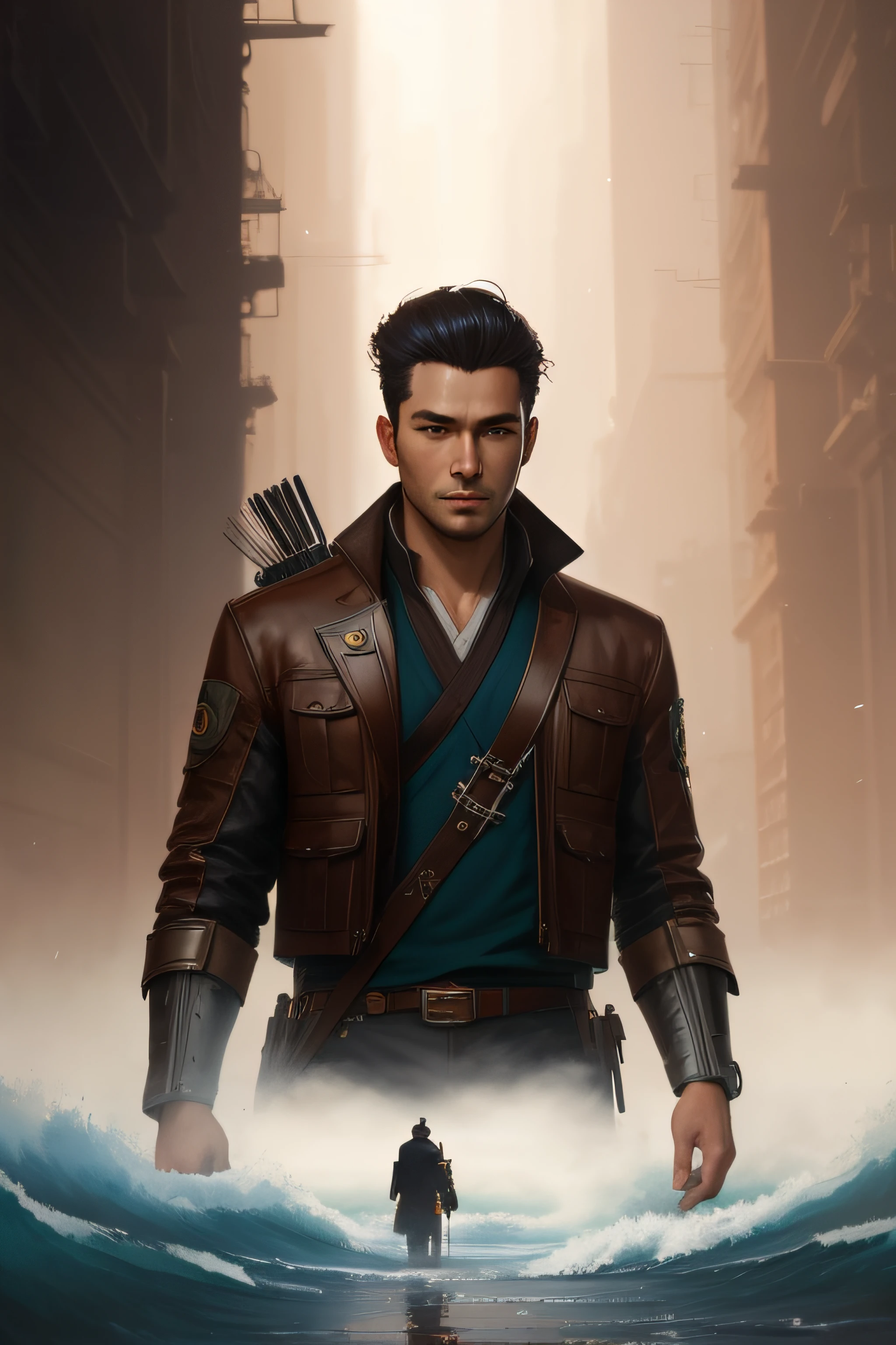 modelshoot style, (extremely detailed CG unity 8k wallpaper), full shot body photo of kaiusdpc, beautiful man, professional majestic oil painting by Ed Blinkey, Atey Ghailan, Studio Ghibli, by Jeremy Mann, Greg Manchess, Antonio Moro, trending on ArtStation, trending on CGSociety, Intricate, High Detail, Sharp focus, dramatic, photorealistic painting art by midjourney and greg rutkowski