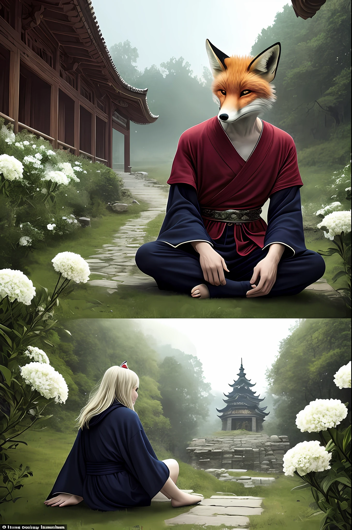 natta，A thick fog shrouded the capital of the Qin Kingdom as usual，The bottom of the secret room under the great array of moats in the imperial city，A huge crystal floated on the center of the formation base，Next to that crystal，A fox demon sits on a stone tile，It was originally full of vermilion flowers，It has long since withered，Reoccupied by green leaves。
    The fox demon was wearing a white coat，His gender cannot be discerned，In this dark chamber，He sat before the spar，No one knows his heart。
    I don't know how much time has passed，Until the green leaves on the floor tiles wither，Grows white flowers，Until the mirror-like crystal ripples，A girl in an inky robe walked out of the crystal。
    Walk out with her，Base operation，Illuminate the entire chamber，She also noticed the fox demon sitting in front of her，The girl's heart was full of fear，Before she could react，The fox demon displayed a small crystal like a huge crystal in front of him，He spoke：
    "Don't worry，I came to fulfill my agreement with your master。”
    "Engagement？The girl was puzzled，But because of his foxy signs and his inability to feel his realm，Asked：
    "You're from Tushan？Master, what did he explain？”
    The fox demon waved his hand，That small crystal melts into the big crystal，He said slowly：
    "Sort of，The past is not mentioned，I am now an acacia tree spirit，You may have heard legends about it。He said，Look up at the girl，Seeing that the other party had no doubts, he continued：
    "Before that big war，Your master told me the story of his life，He didn't take anything，In exchange，He told me if he didn't get a chance to tell you his story about himself in person，I'll tell you," the fox demon finished，There was silence for a moment，Didn't go to see the girl，He continued：
    "Although he did not die in that great battle，But there wasn't enough time，So here I am。After He said these words，I don't know how to continue，He felt the girl's sadness，In a gradually icy atmosphere，He still spoke：