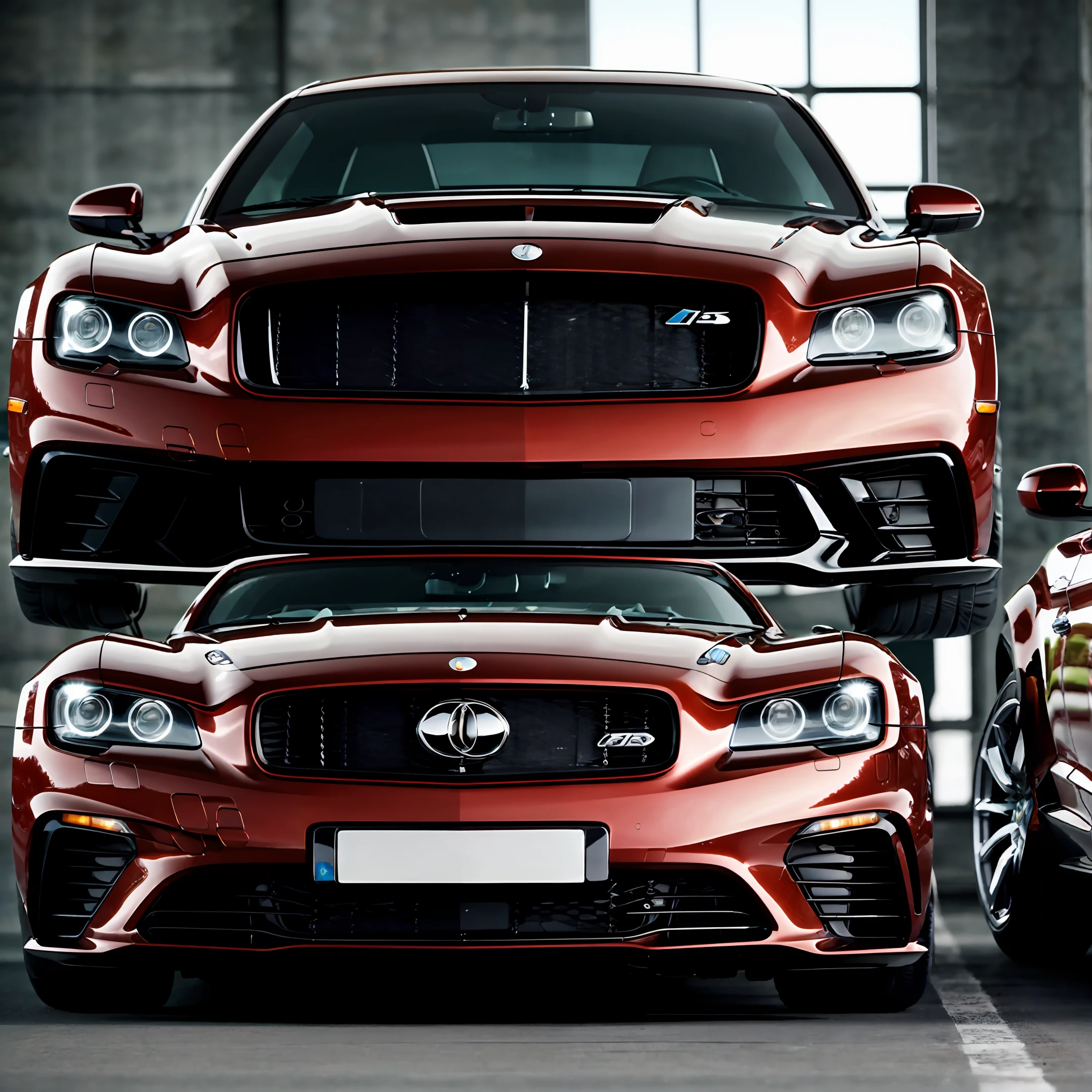 Millionaires with luxury car