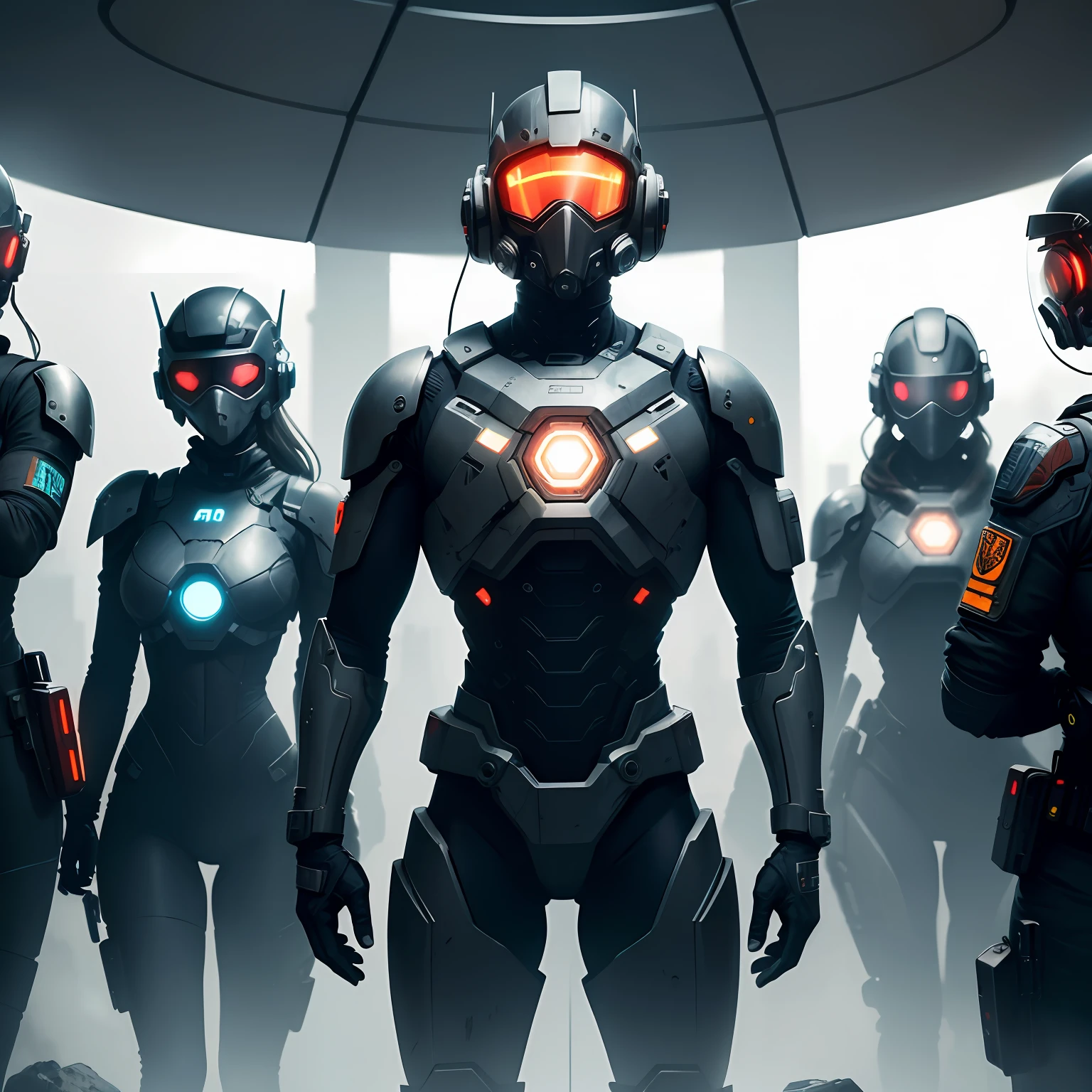 ((Mejor calidad)), ((obra maestra)), (muy detallada:1.3), In a cyberpunk metropolis , reigns a dystopian mega corporation known as OmniCorp. OmniCorp, impulsado por la codicia y el poder insaciables, has ventured beyond the limits of the Earth to exploit the vast resources of near-Earth objects (NEO) in a relentless pursuit of profit. Ambientado en un futuro arenoso, where the line between humanity and technology blurs, its images will depict the dark and ruthless world of NEO asteroid mining. Explore the juxtaposition of high-tech machinery, Advanced robotics and human work as they collaborate to extract minerals and precious resources from the cold depths of space. Captura las escenas de plataformas mineras colosales, suspendidas en gravedad cero, perforando implacablemente en enormes objetos cercanos a la Tierra, their mechanical arms drilling into the rocky exterior. Muestre a los trabajadores, adorned with cybernetic costumes, desafiando las duras condiciones del espacio para cosechar los valiosos minerales, their faces obscured by gas masks and reflective visors. Representa las actividades clandestinas de los movimientos de resistencia clandestinos, fighting against OmniCorp's iron grip on society. Mostrar sus operaciones encubiertas, hacking into the corporation's networks and conspiring to expose its dark secrets. --auto