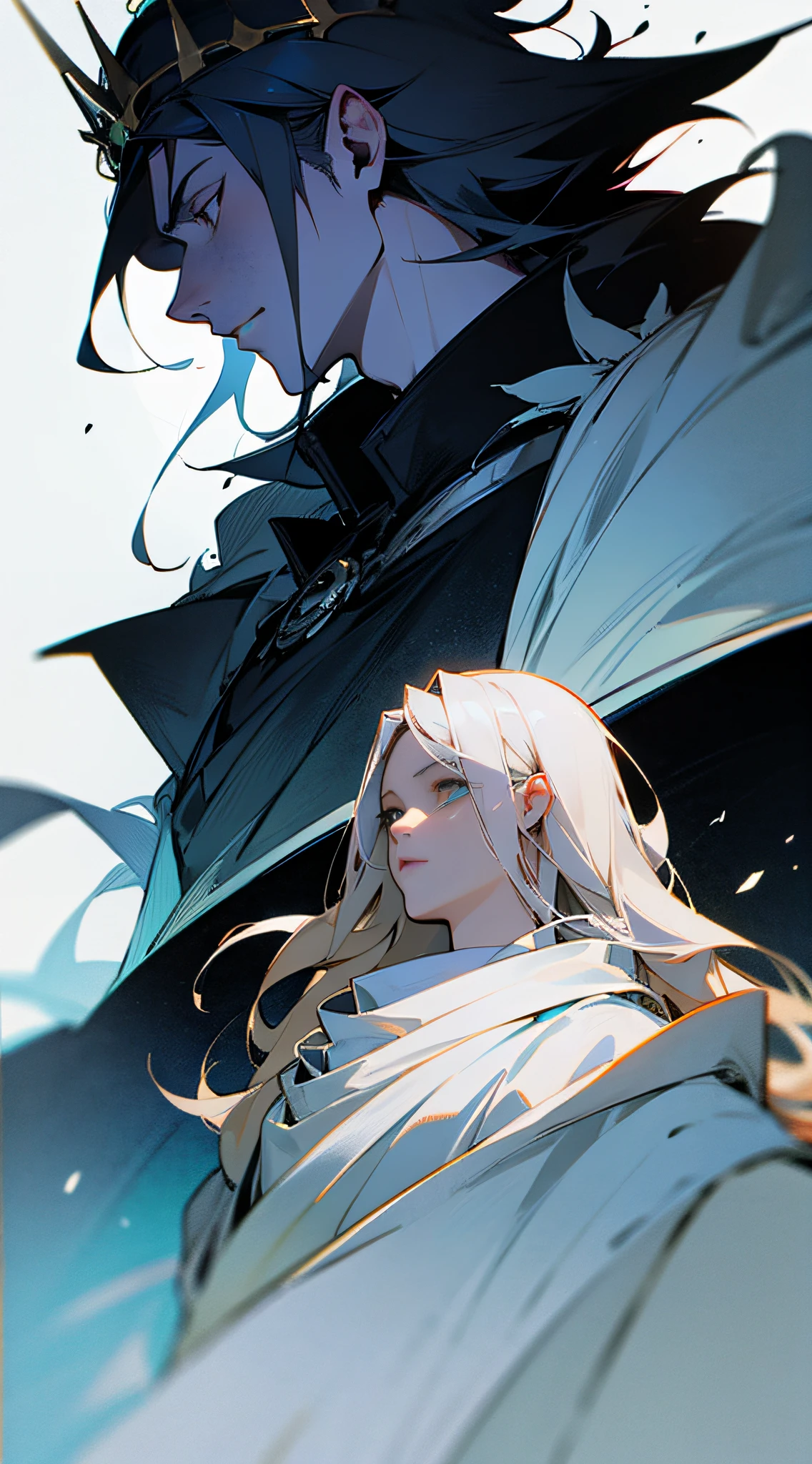 Two god-kings, good and evil
