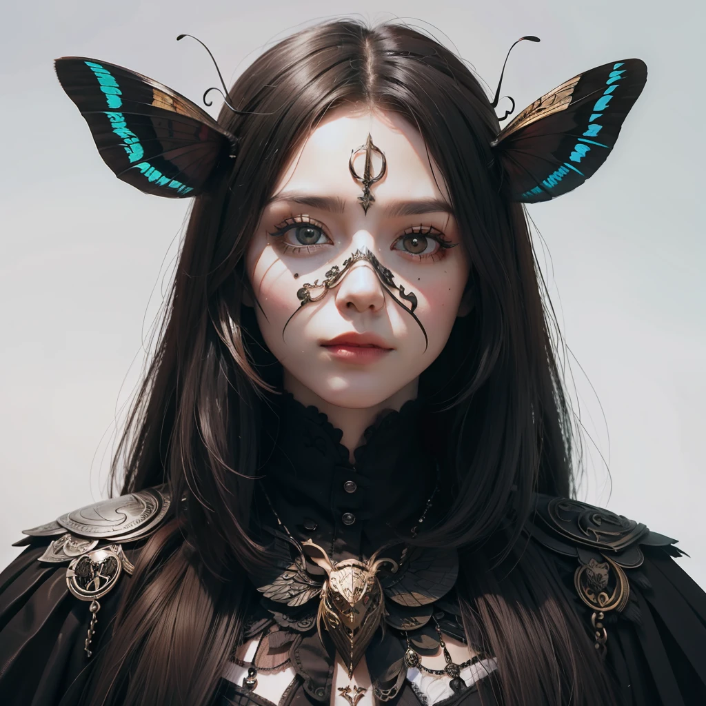 death moth, icon, intricate