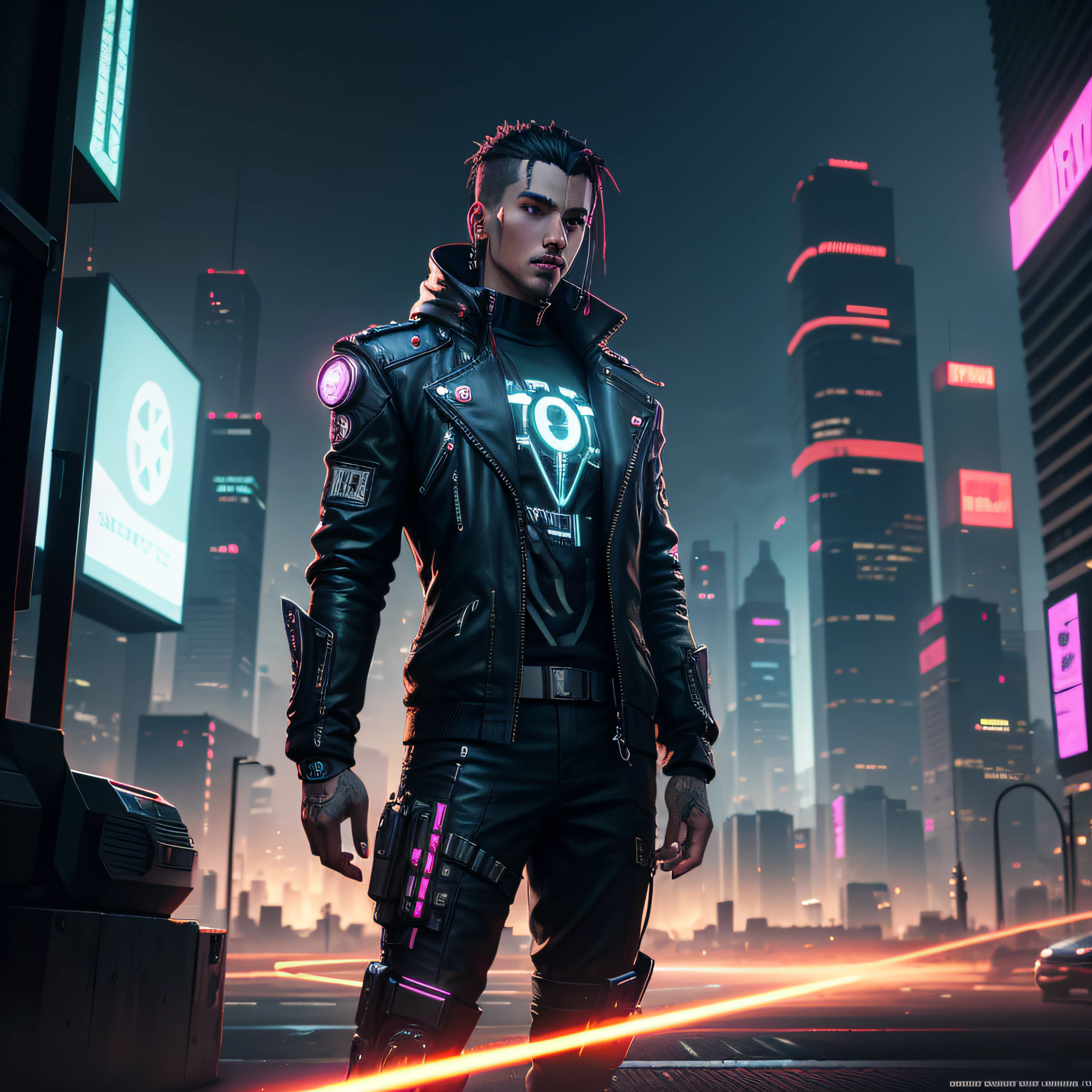 ciudad futurista cyberpunk por la noche, , Estilo cyberpunk hiperrealista, El apartaMento cyberpunk, Escenario ciberpunk futurista, Ciudad cyberpunk hiperrealista, City, cyberpunk setting, cyberpunk dreamscape, Arte cyberpunk ultrarrealista 8K Dibujo de un hombre de cuerpo completo montando cicla profesional, animification , animation still, Al estilo de Tony Start, Dibujo suaveportada de revista,ambiente futurista, electrical energy, superficies reflectantes, (paisaje urbano: 1,3 ), 8k, fondo de pantalla oficial, (cyberpunk:1.2), futuro --auto