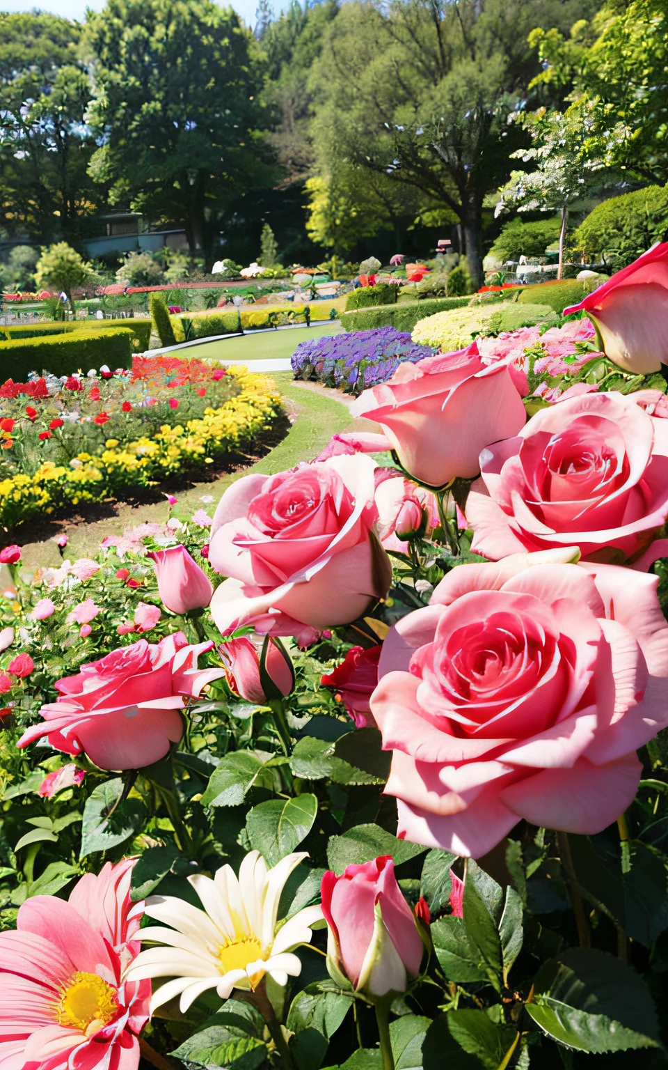 Rosa、Flower garden